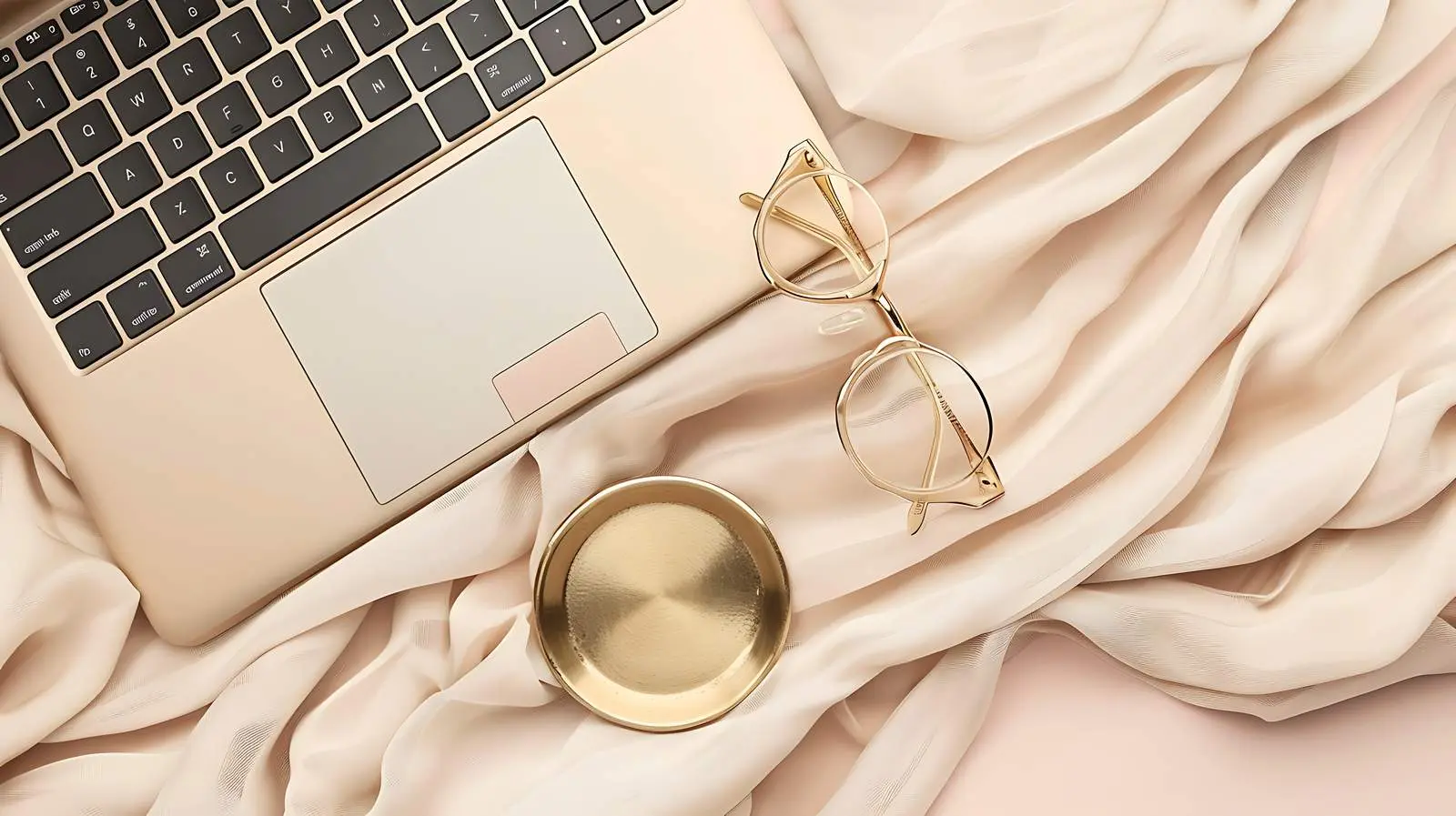 Stylish Flatlay with Laptop and Accessories – free influencer image from Dotvec
