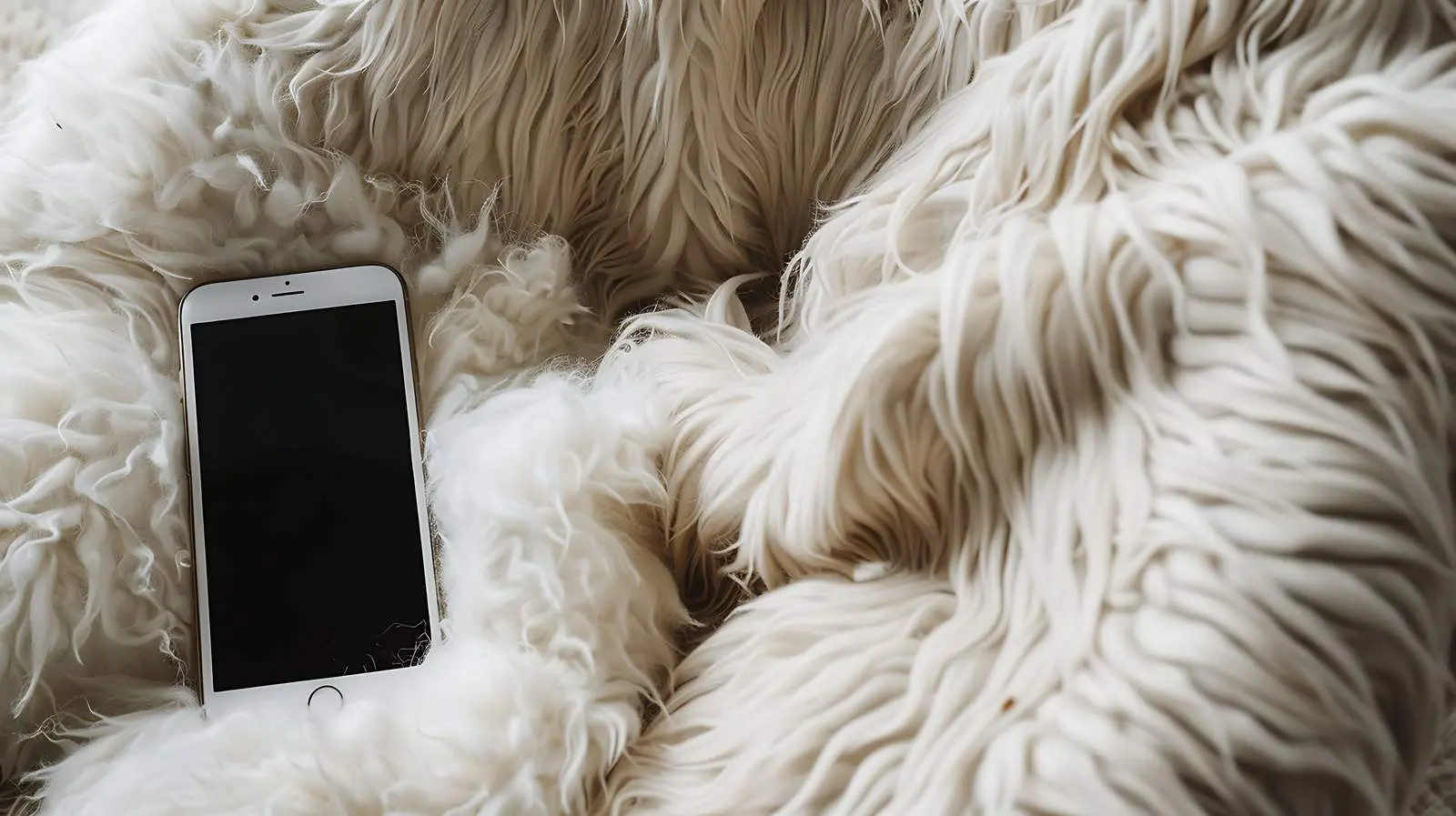 Elegant Flatlay of Phone on Wool Chair – free soft furnishings image from Dotvec