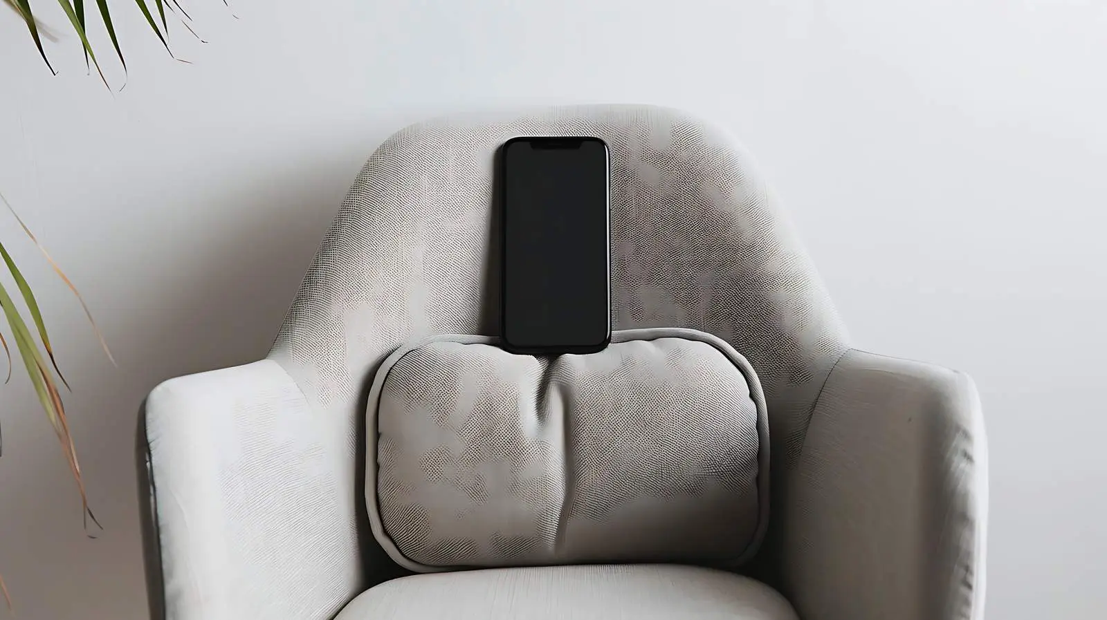 Elegant Flatlay of Mobile Phone on Chair — free download from Dotvec