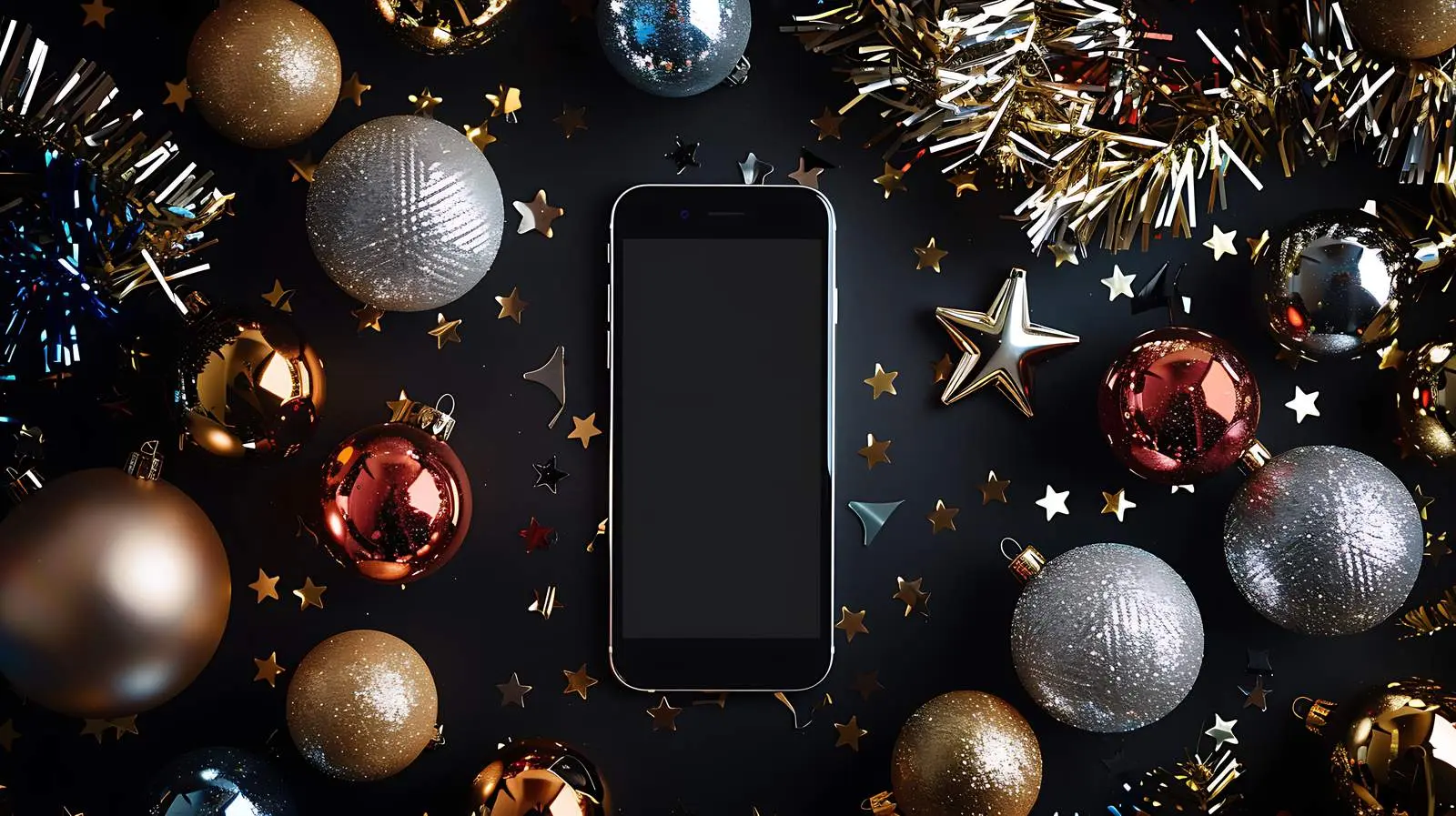 Mobile Phone Flatlay with Blank Screen Space — free download from Dotvec