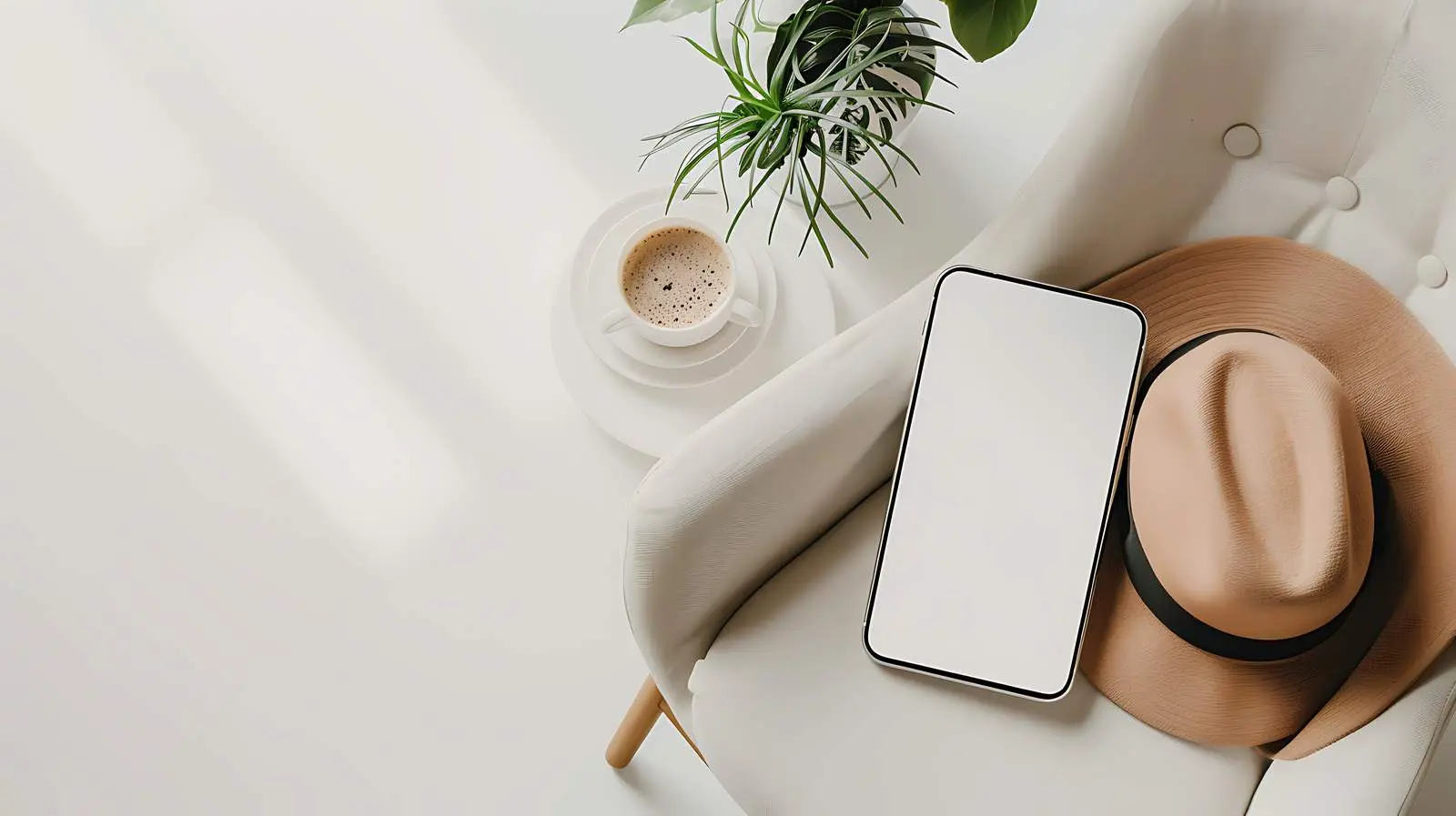Aesthetic Flatlay of Mobile Phone Screen — free download from Dotvec