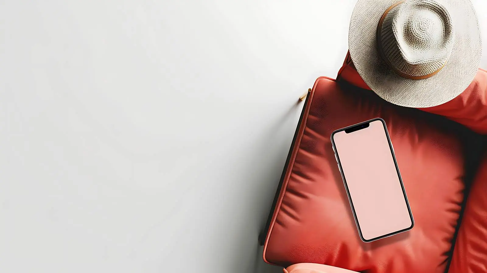 Aesthetic Flatlay of Mobile Phone Screen — free download from Dotvec