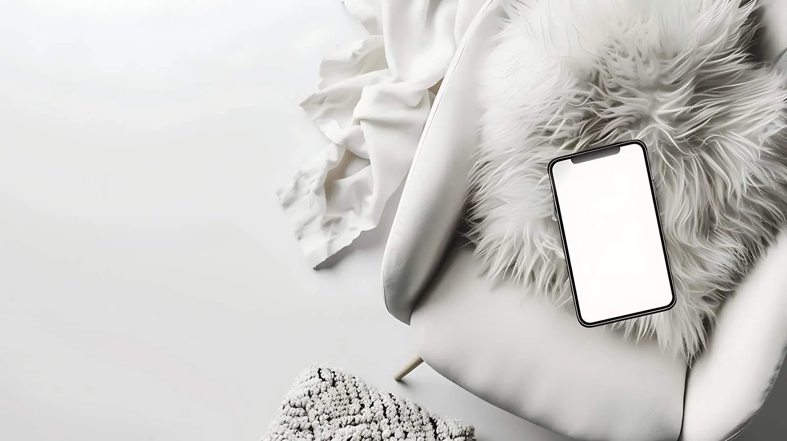 Aesthetic Flatlay of Mobile Phone Screen — free download from Dotvec