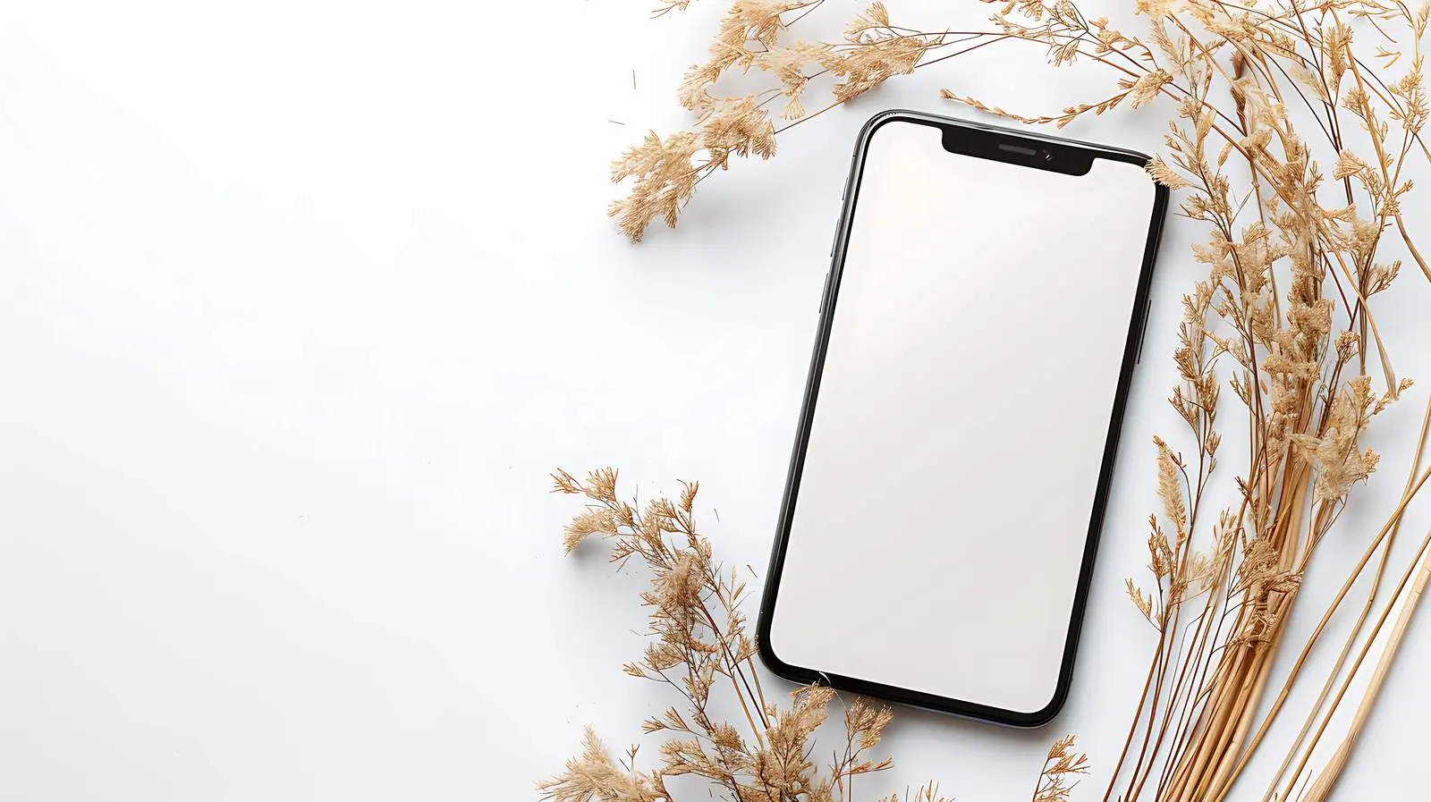 Aesthetic Flatlay of Mobile Phone Screen — free download from Dotvec