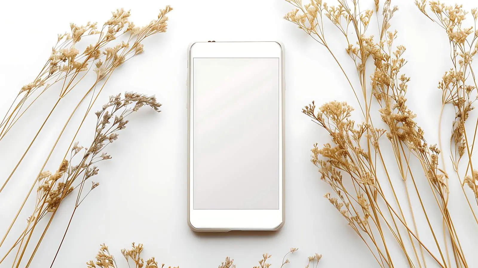 Aesthetic Flatlay of Mobile Phone Screen — free download from Dotvec