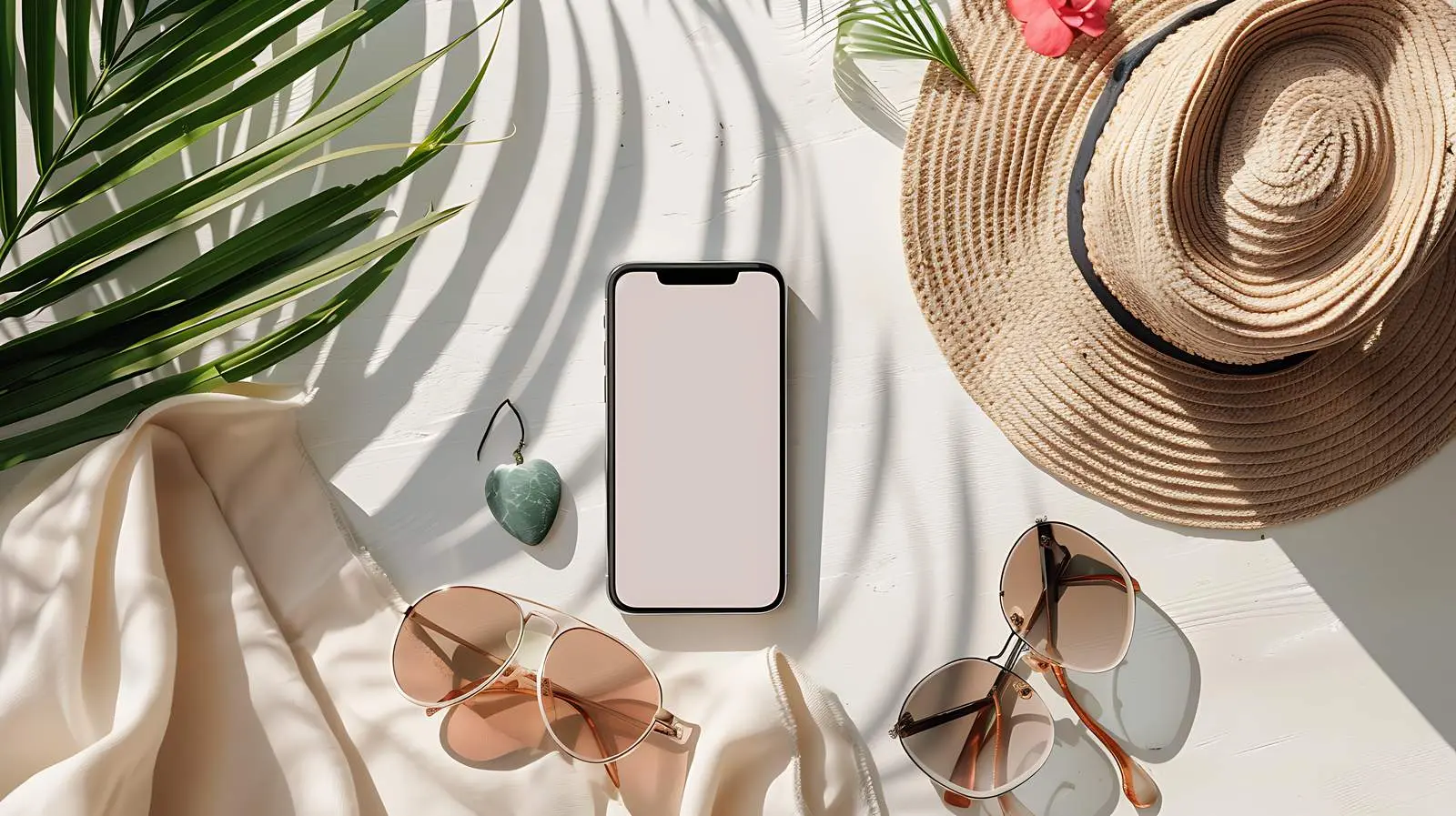 Blank Mobile Phone Flatlay for Editable Designs — free download from Dotvec