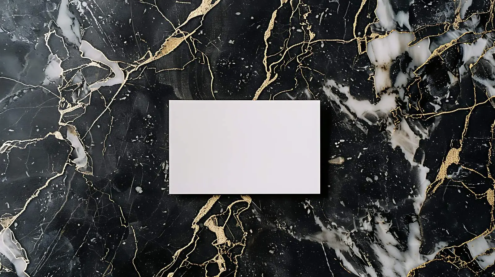 Blank Card on Black Marble Flatlay — free download from Dotvec
