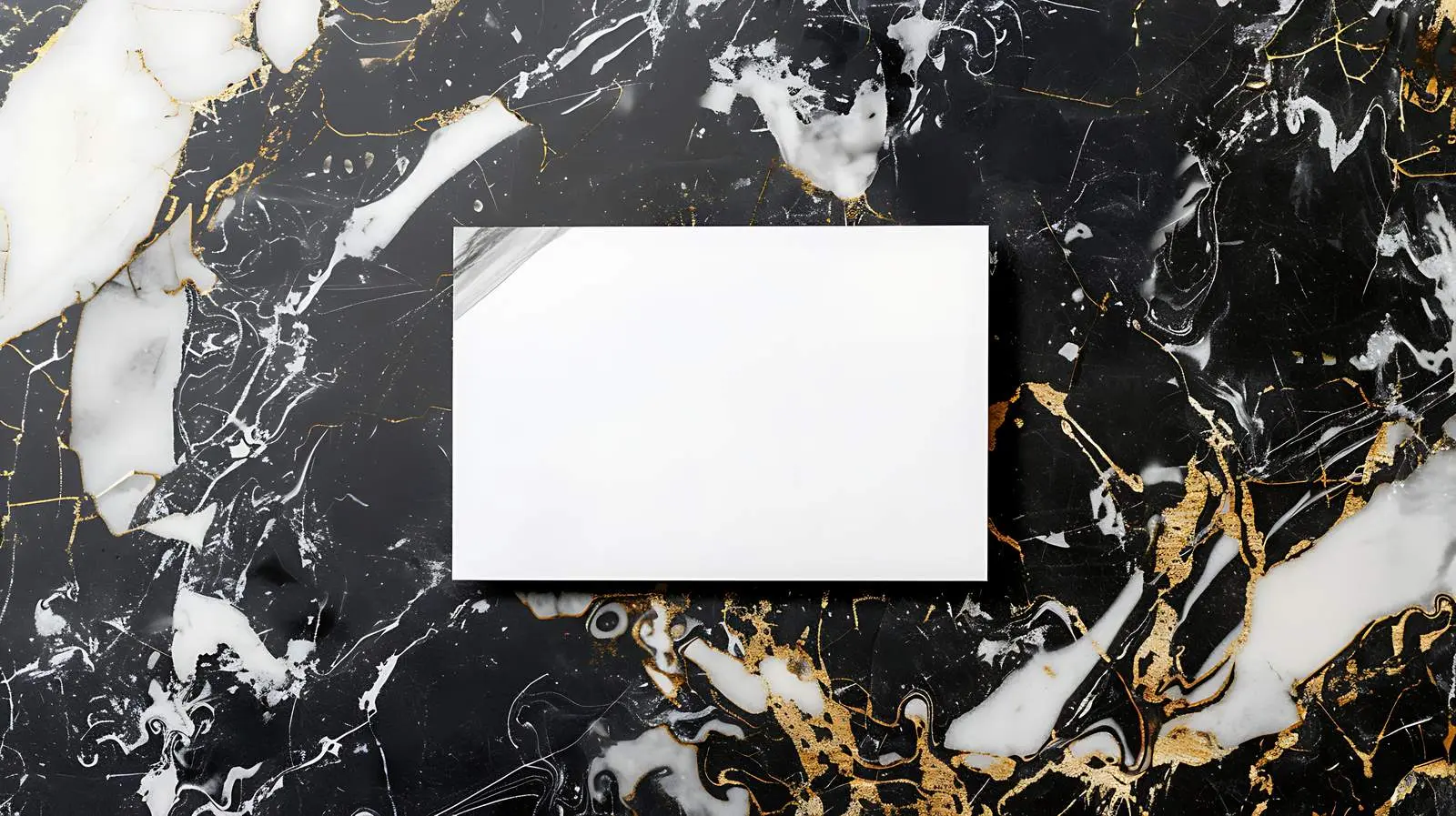 Blank Paper Card on Black Marble Table — free download from Dotvec