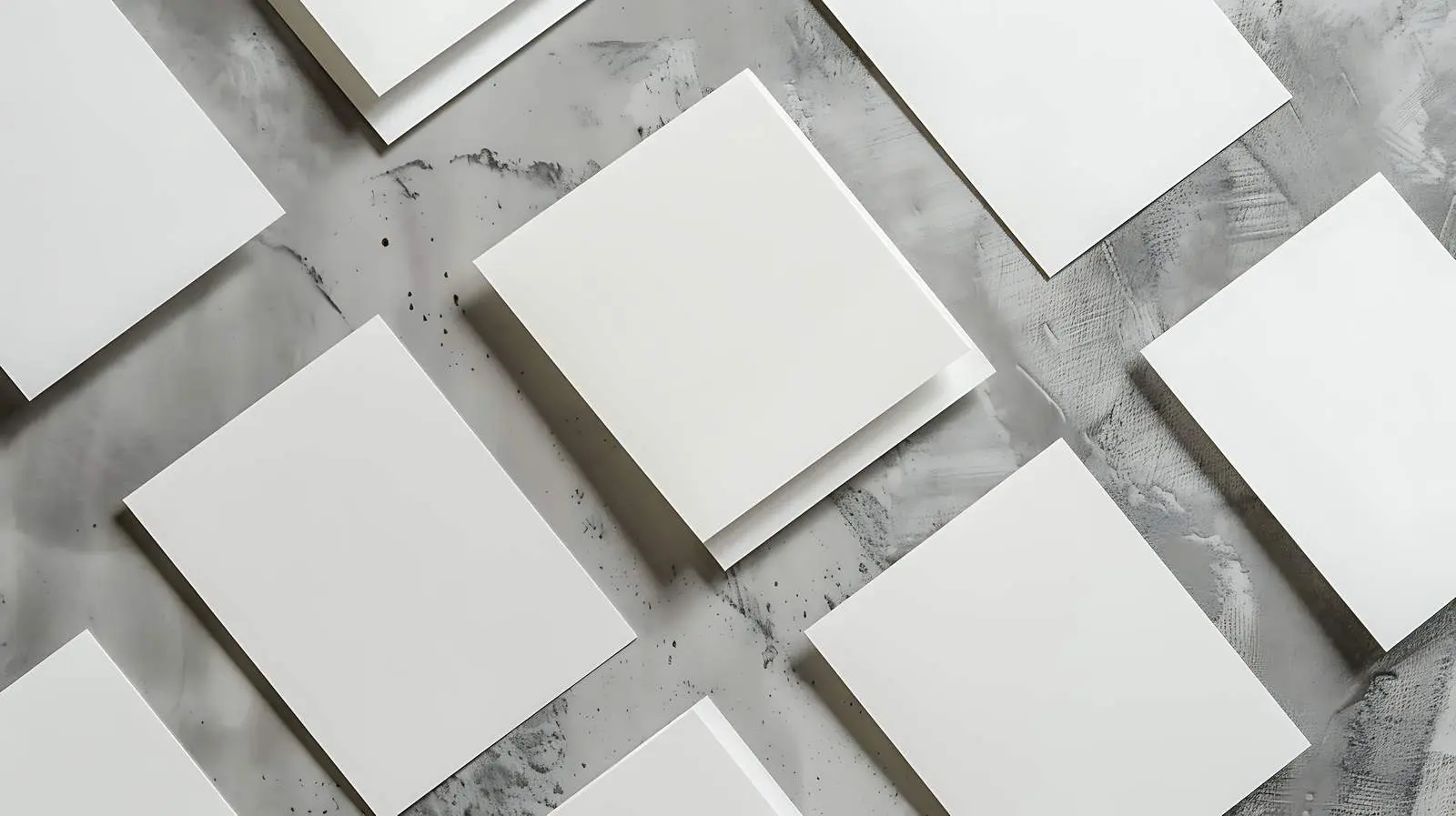 Flatlay of Blank Paper Cards with Palm Leaf – free face image from Dotvec