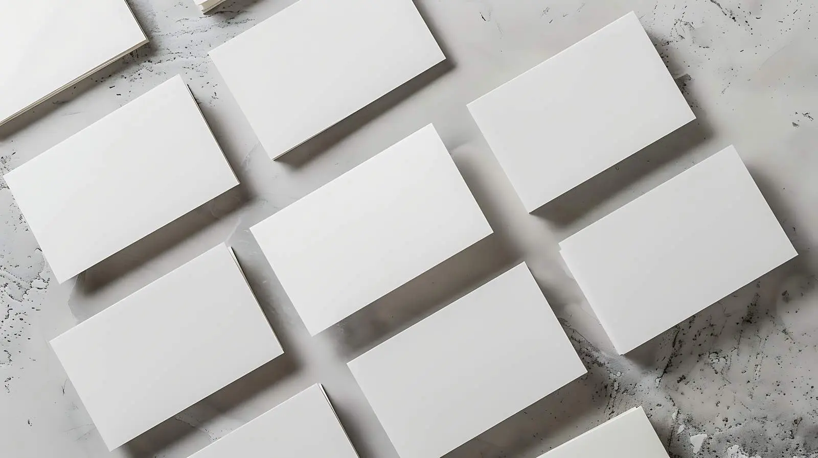 Flatlay of Blank Paper Cards with Palm Leaf – free advertising image from Dotvec