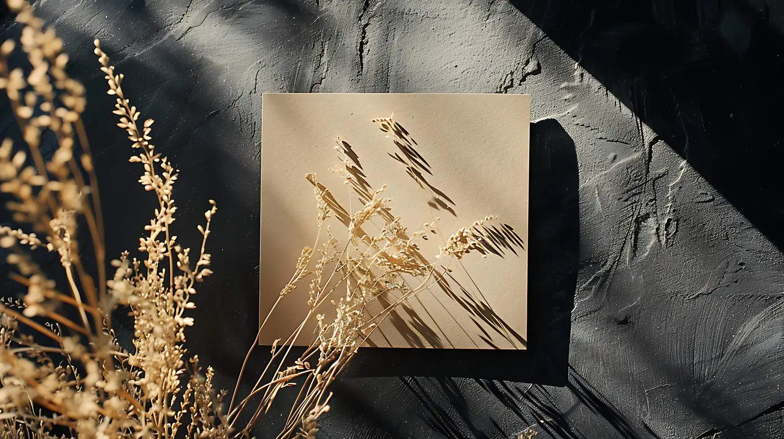 Flatlay of Blank Business Cards on Grey Table – free mark image from Dotvec