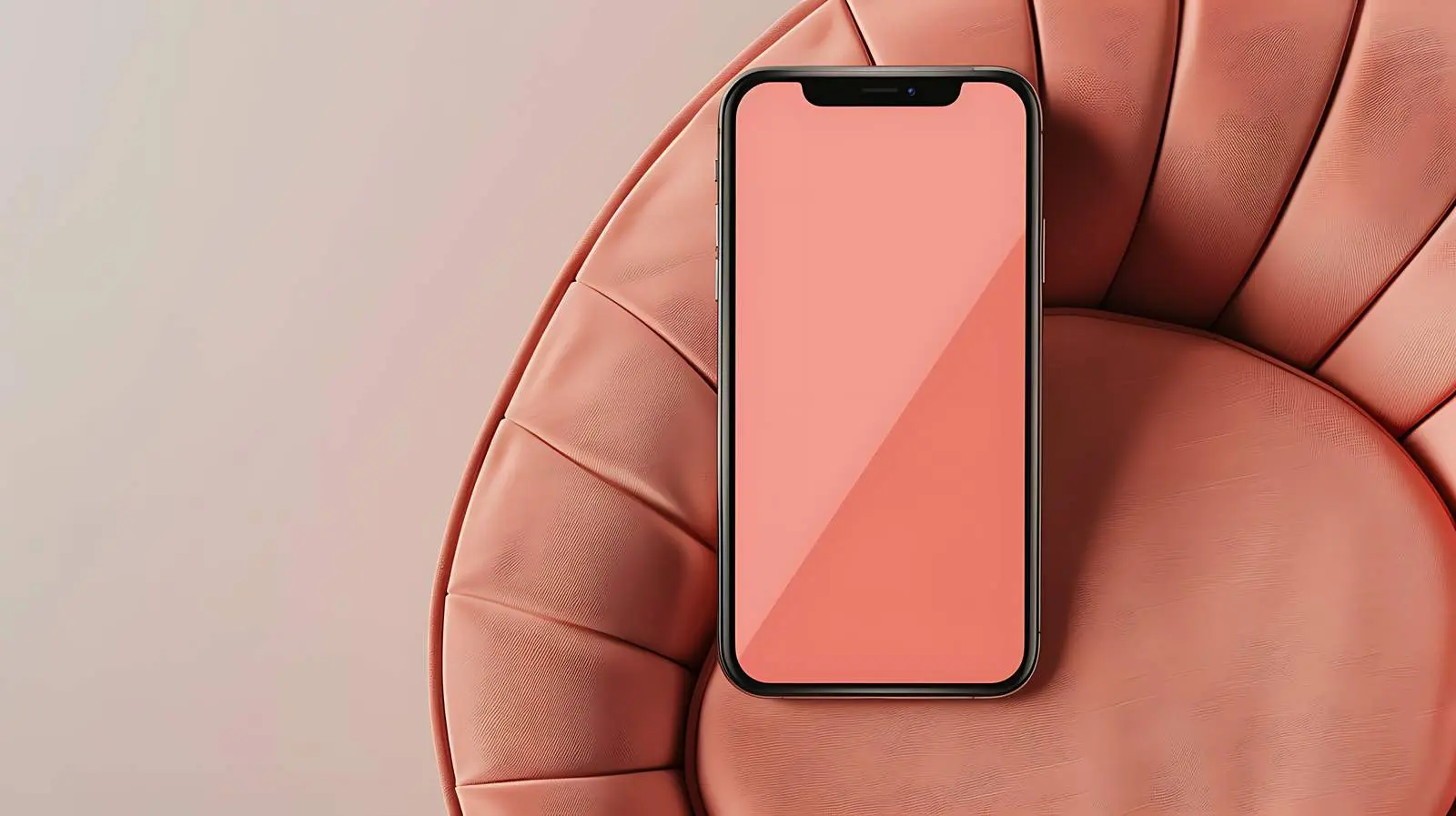 Flatlay of Mobile Phone on Ginger Background — free download from Dotvec