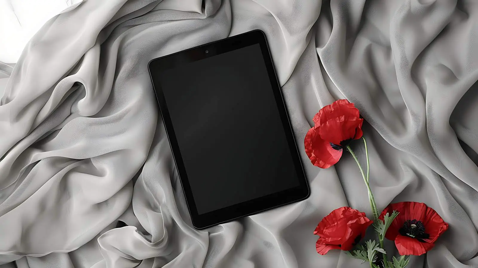 Blank Tablet Mockup with Copy Space Flatlay – free mark image from Dotvec