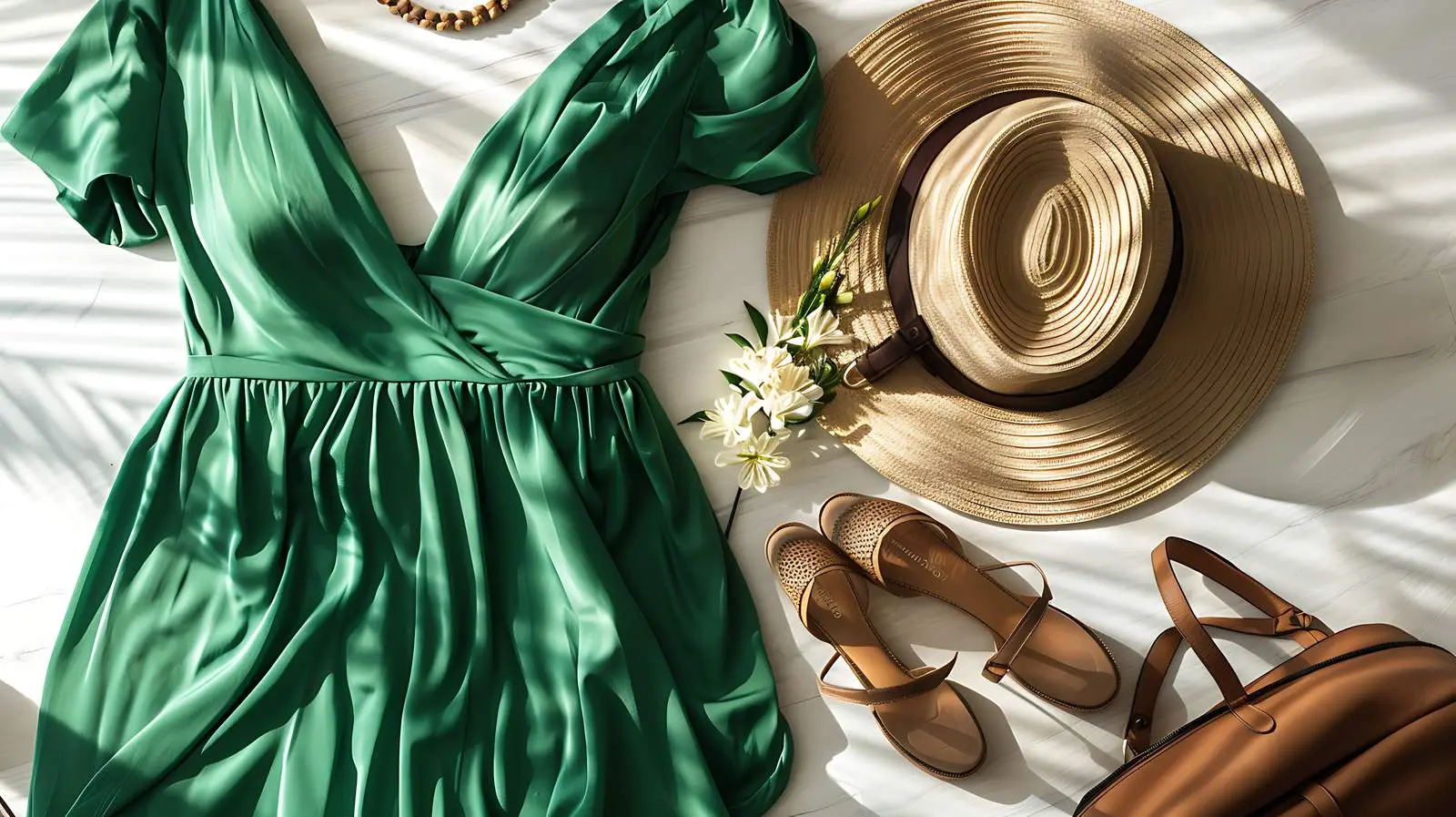 Elegant Women's Fashion Flatlay with Accessories – free clothes image from Dotvec