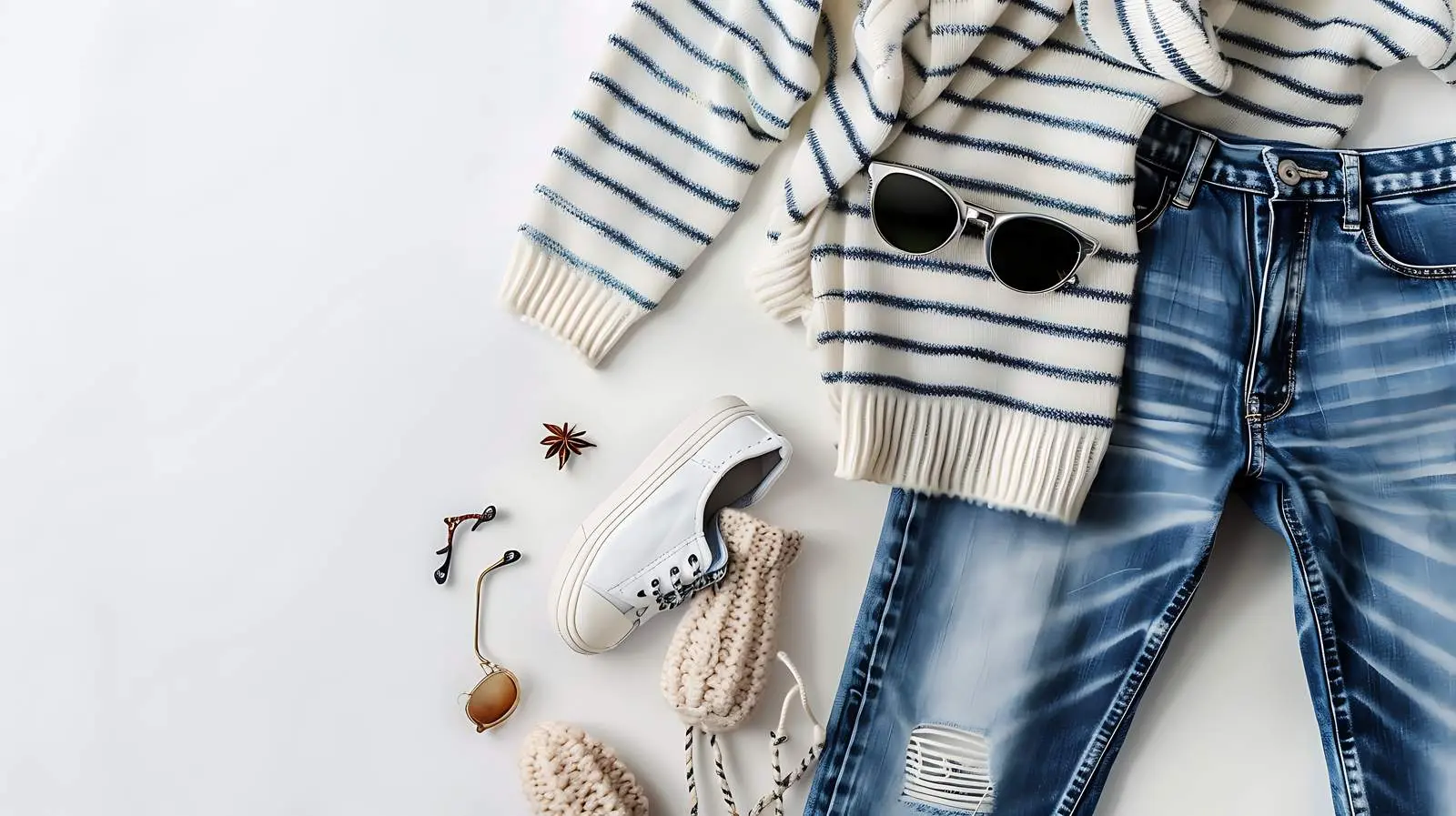 Stylish Casual Women's Clothing Flatlay – free flat image from Dotvec