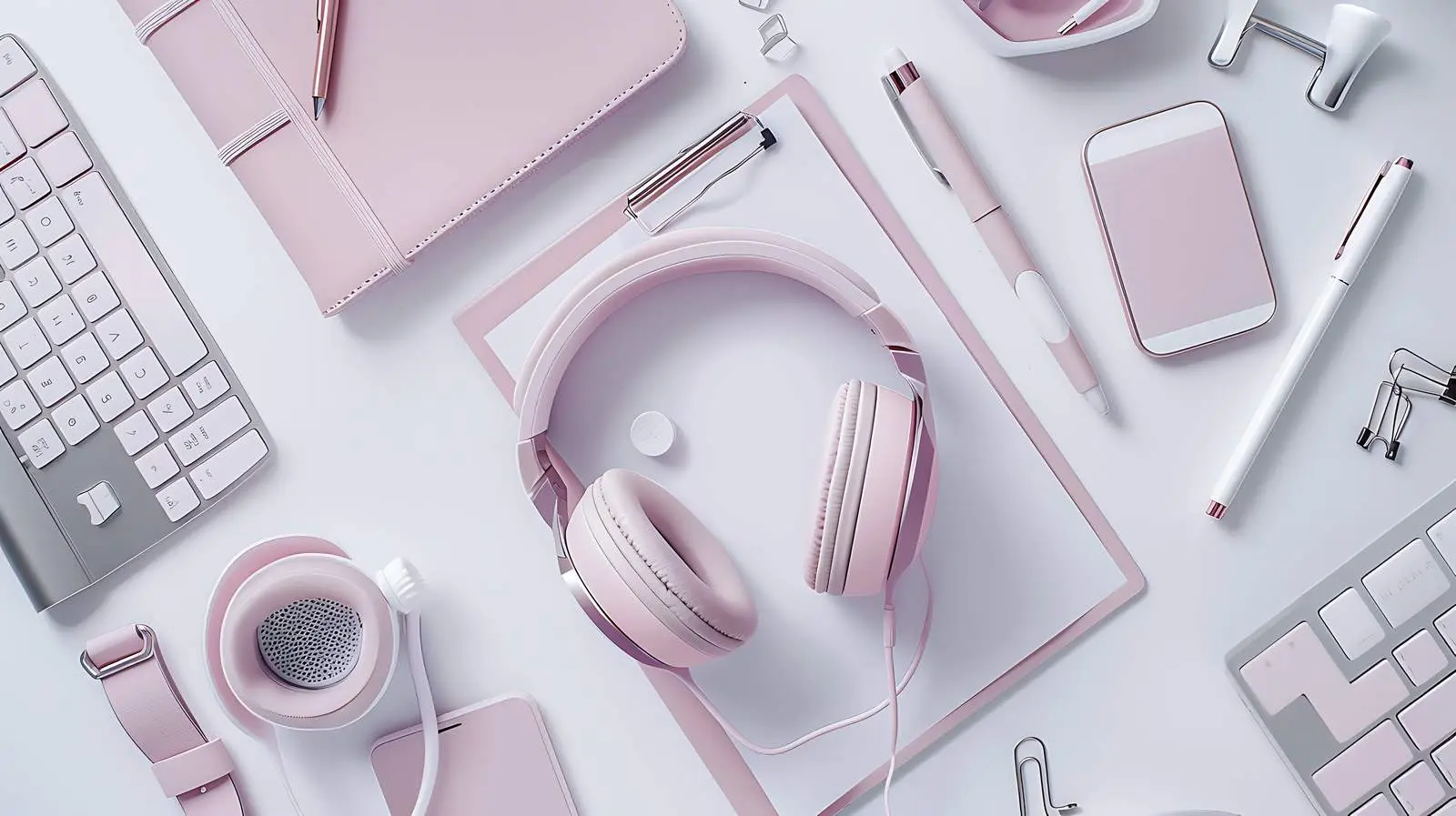 Stylish Female Accessories Flatlay for Office Settings – free office image from Dotvec