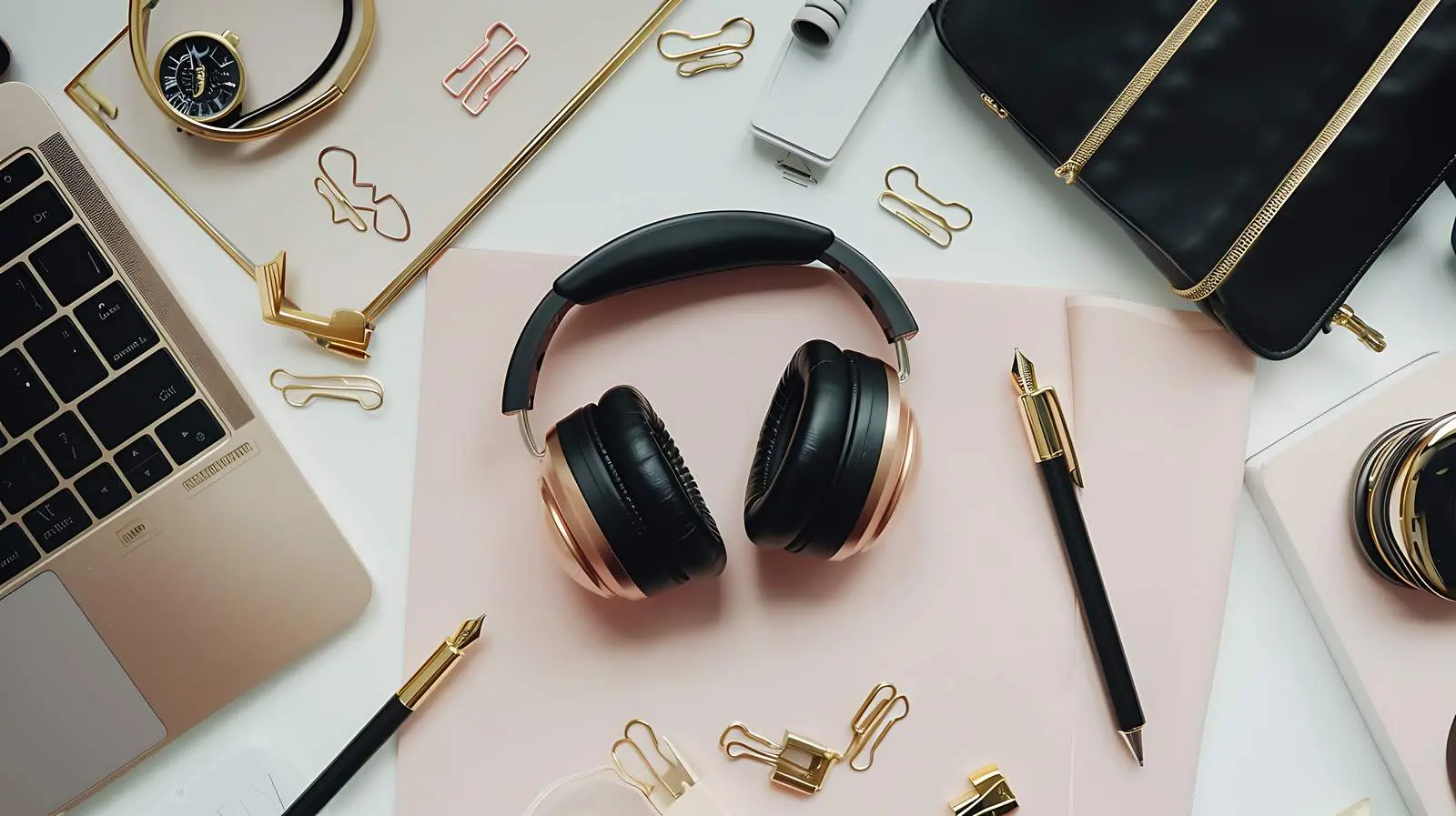 Chic Female Accessories and Office Essentials Flatlay – free office image from Dotvec