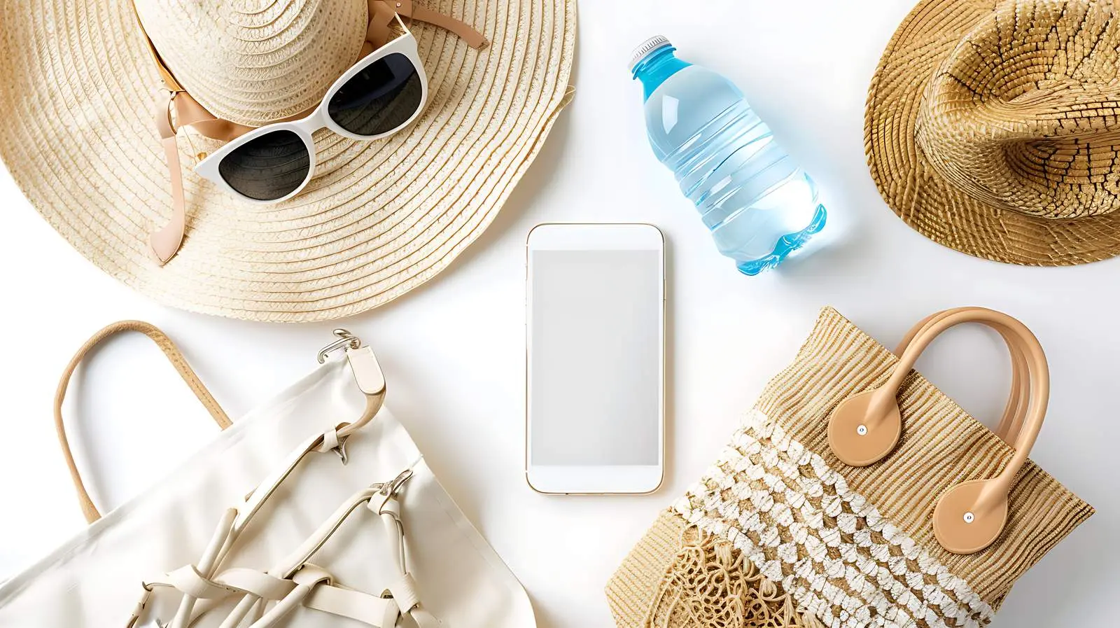 Aesthetic Flatlay of Phone for Social Media — free download from Dotvec