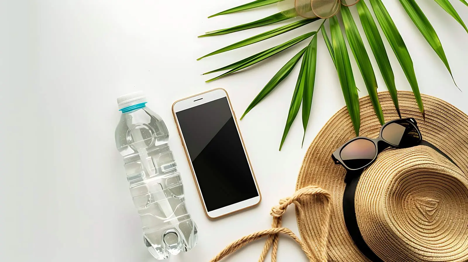 Elegant Aesthetic Flatlay with Phone for Blogs – free viewpoint image from Dotvec