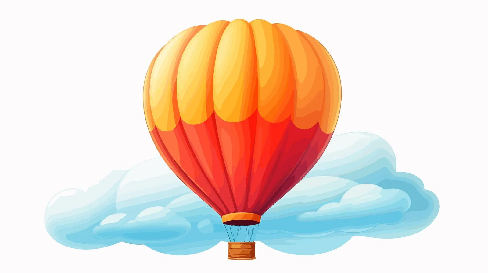 Whimsical Floating Balloon Cartoon Illustration — free download from Dotvec