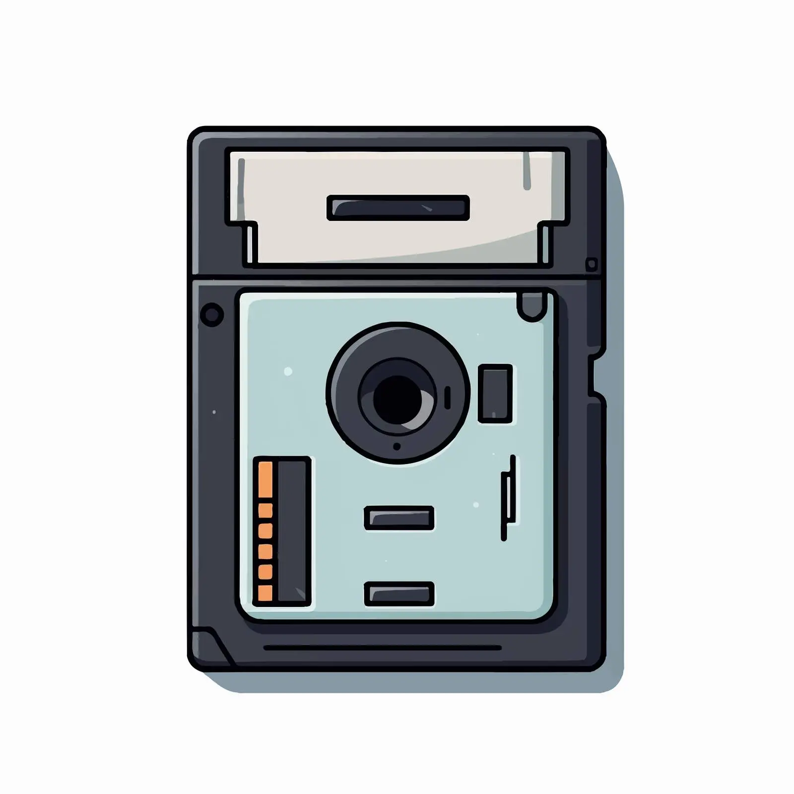 Cartoon Floppy Disk with USB Vector Illustration — free download from Dotvec
