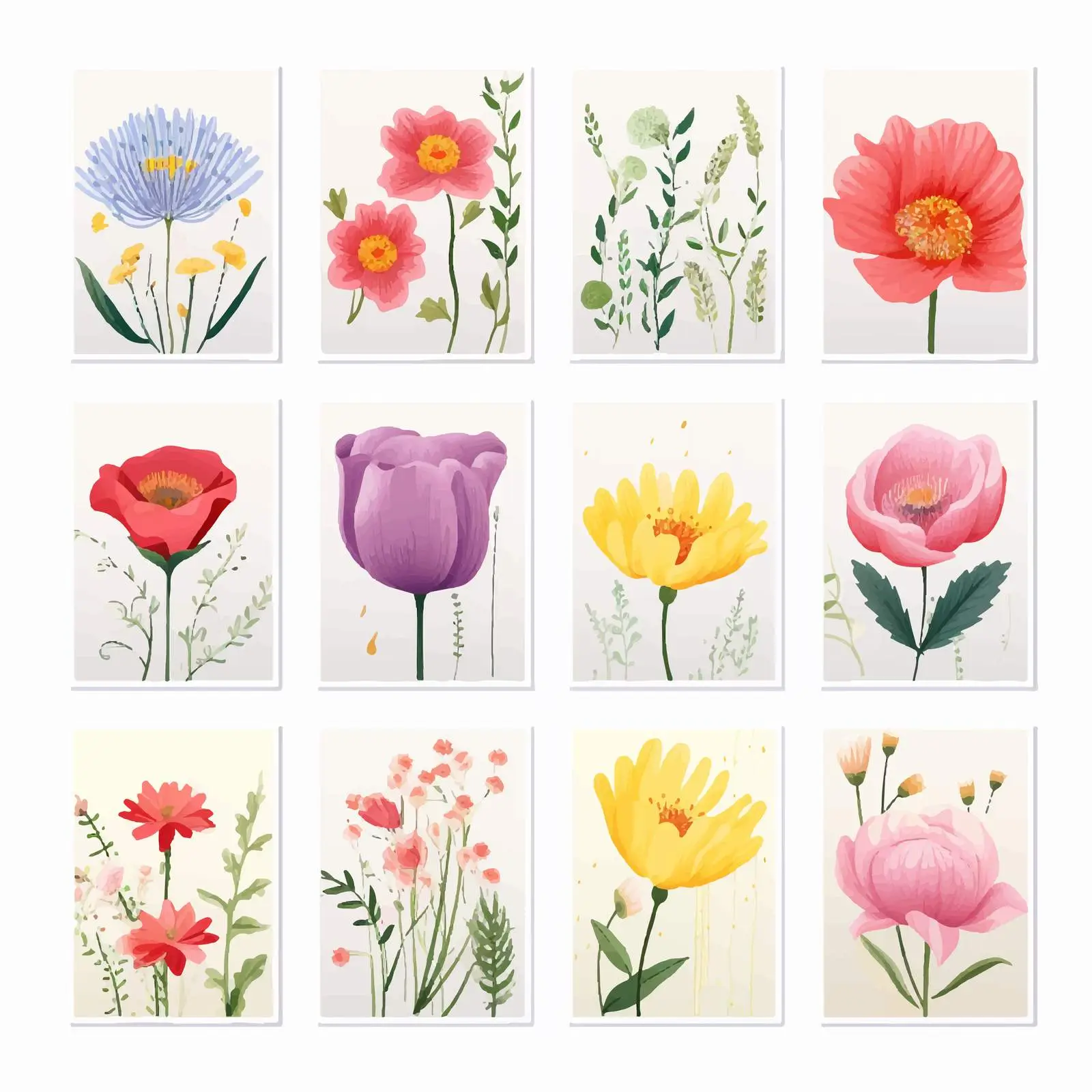 Beautiful Floral Background Design with Blossomed Flowers — free download from Dotvec