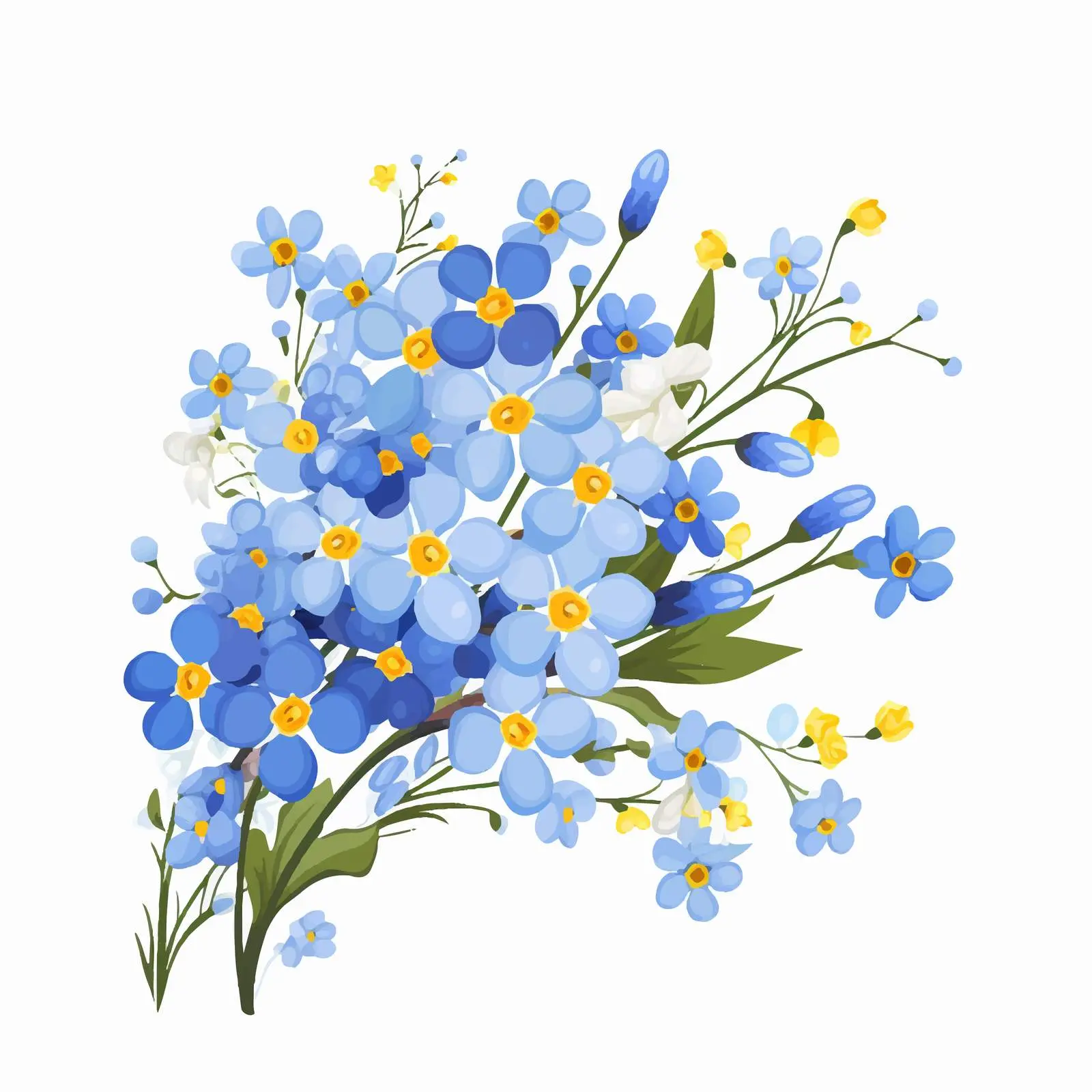 Spring Floral Card with Wildflowers Design — free download from Dotvec