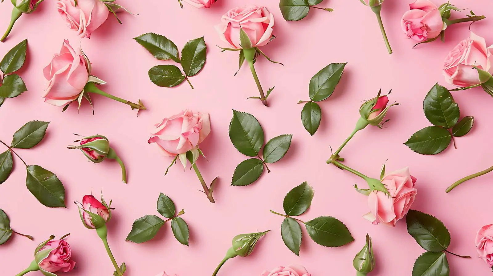 Beautiful Floral Composition with Pink Rose Petals — free download from Dotvec