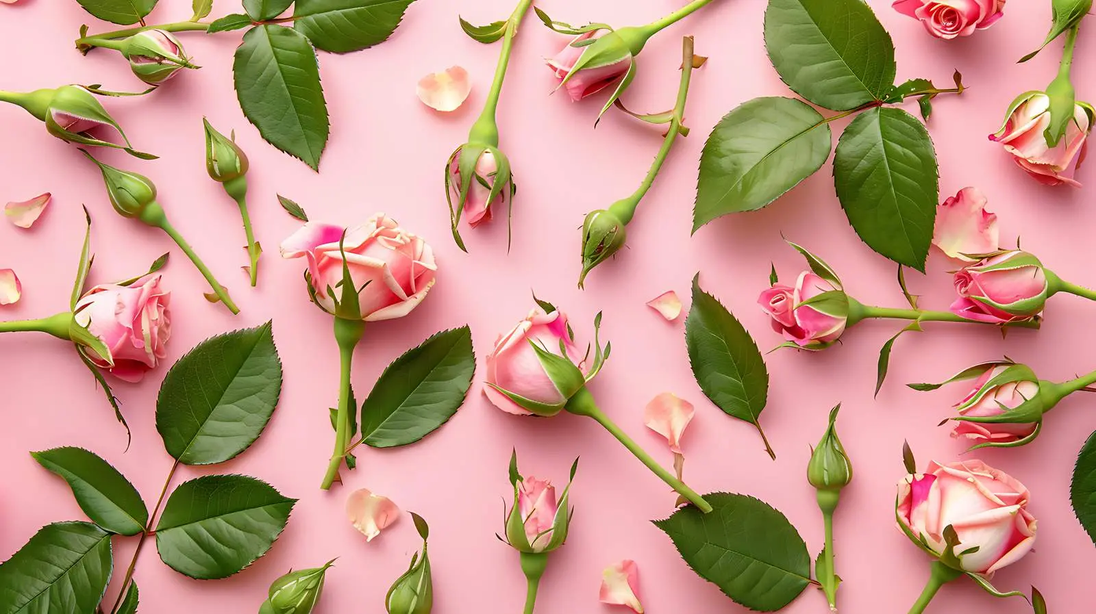 Pink Rose Petals Floral Composition Arrangement – free list image from Dotvec