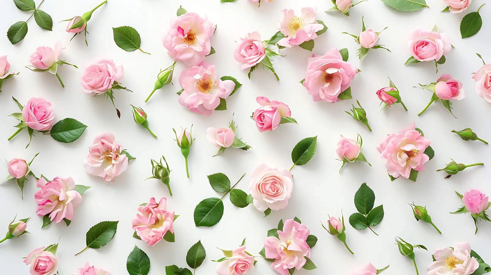 Pink Rose Floral Pattern Texture Design – free abstract image from Dotvec