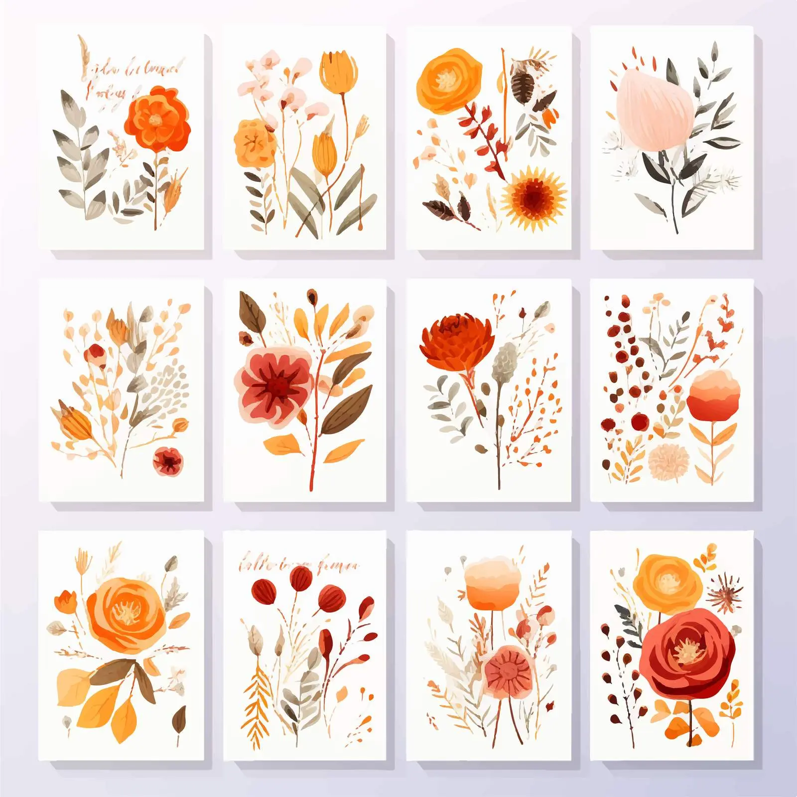 Floral Thank You Cards for Weddings and Parties – free card designs image from Dotvec