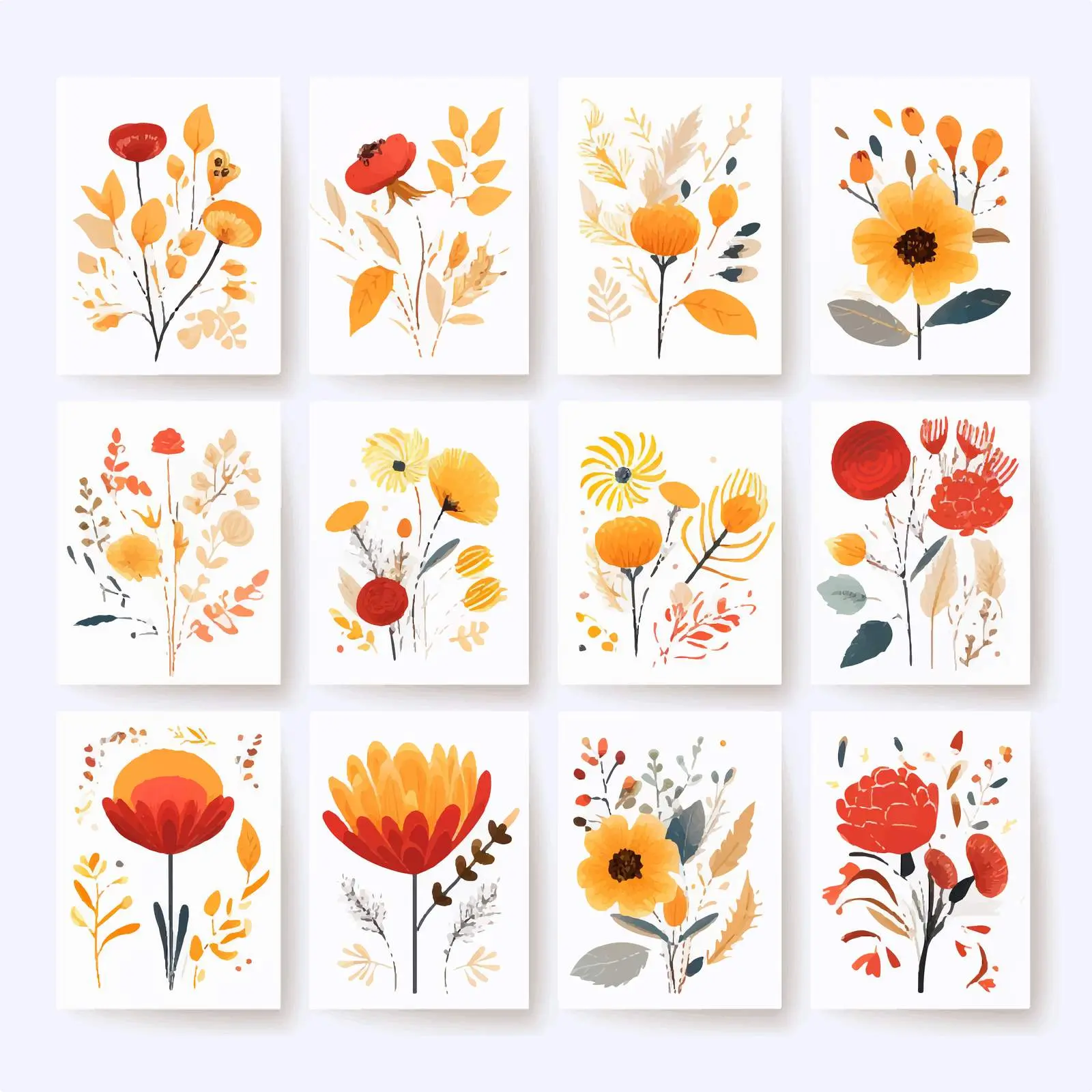 Floral Thank You Cards for Weddings – free stylish card image from Dotvec