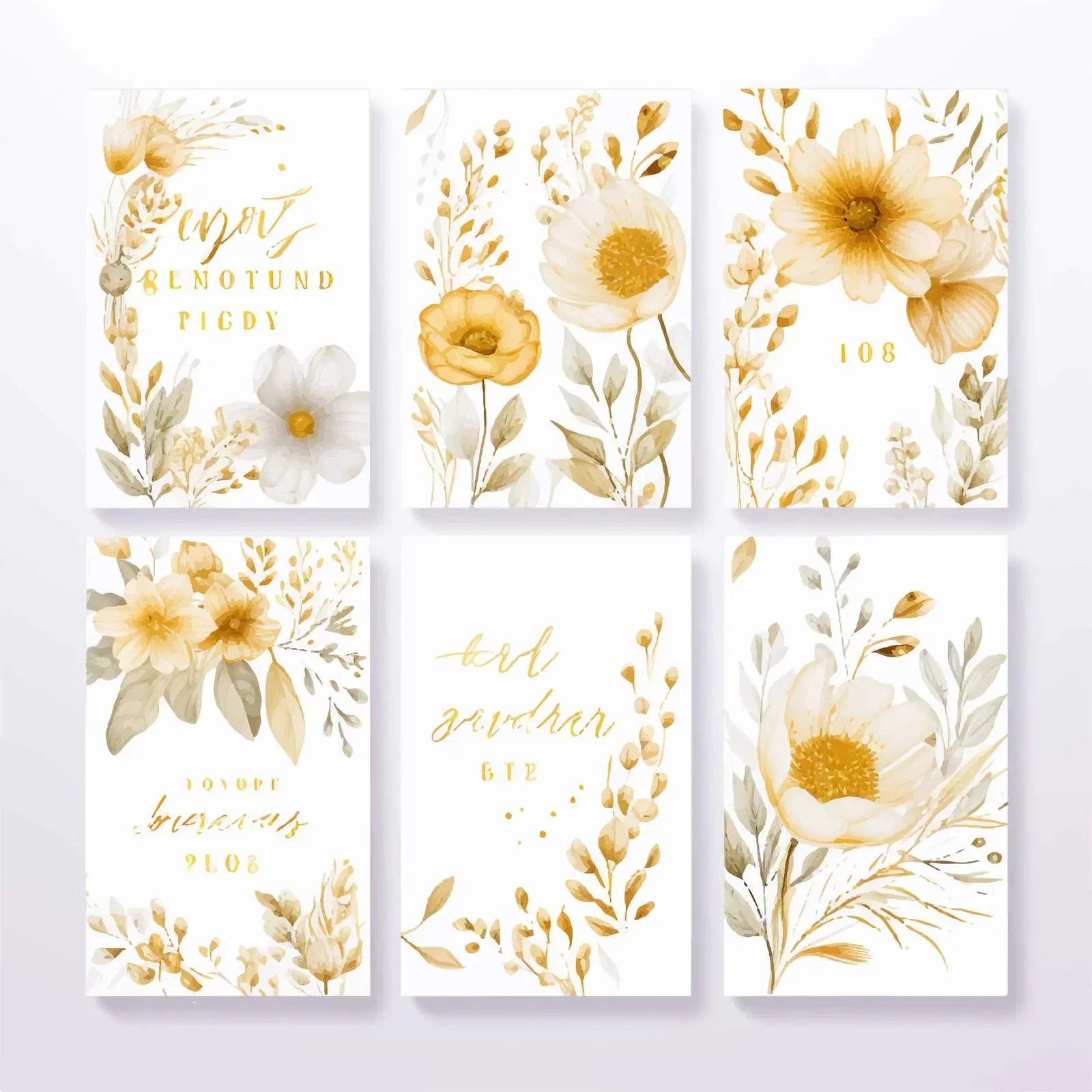 Floral Thank You Card Set for Weddings — free download from Dotvec