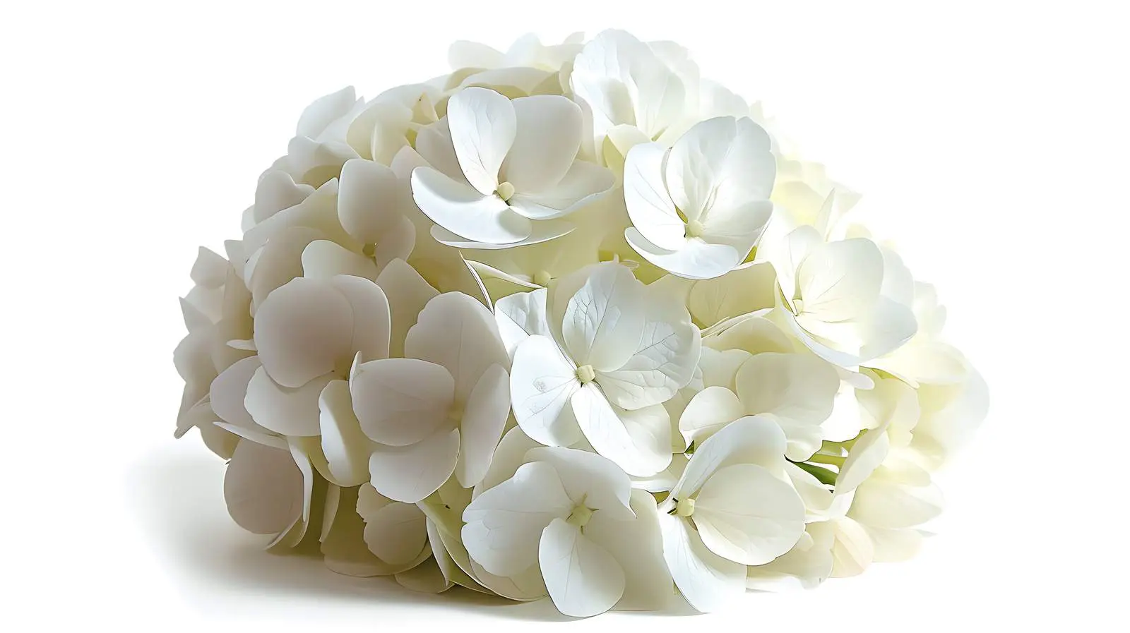 Closeup of White Hydrangea Flower Head – free organic image from Dotvec