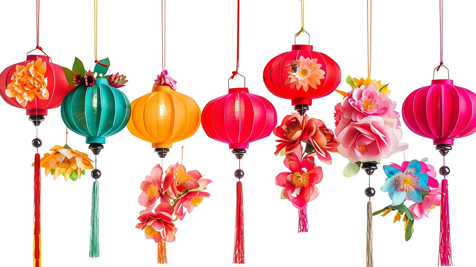 Debut of Flower Lanterns on Exhibit — free download from Dotvec