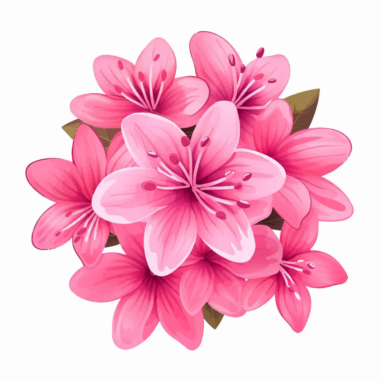 Flower Vector Illustration Isolated on White Background — free download from Dotvec