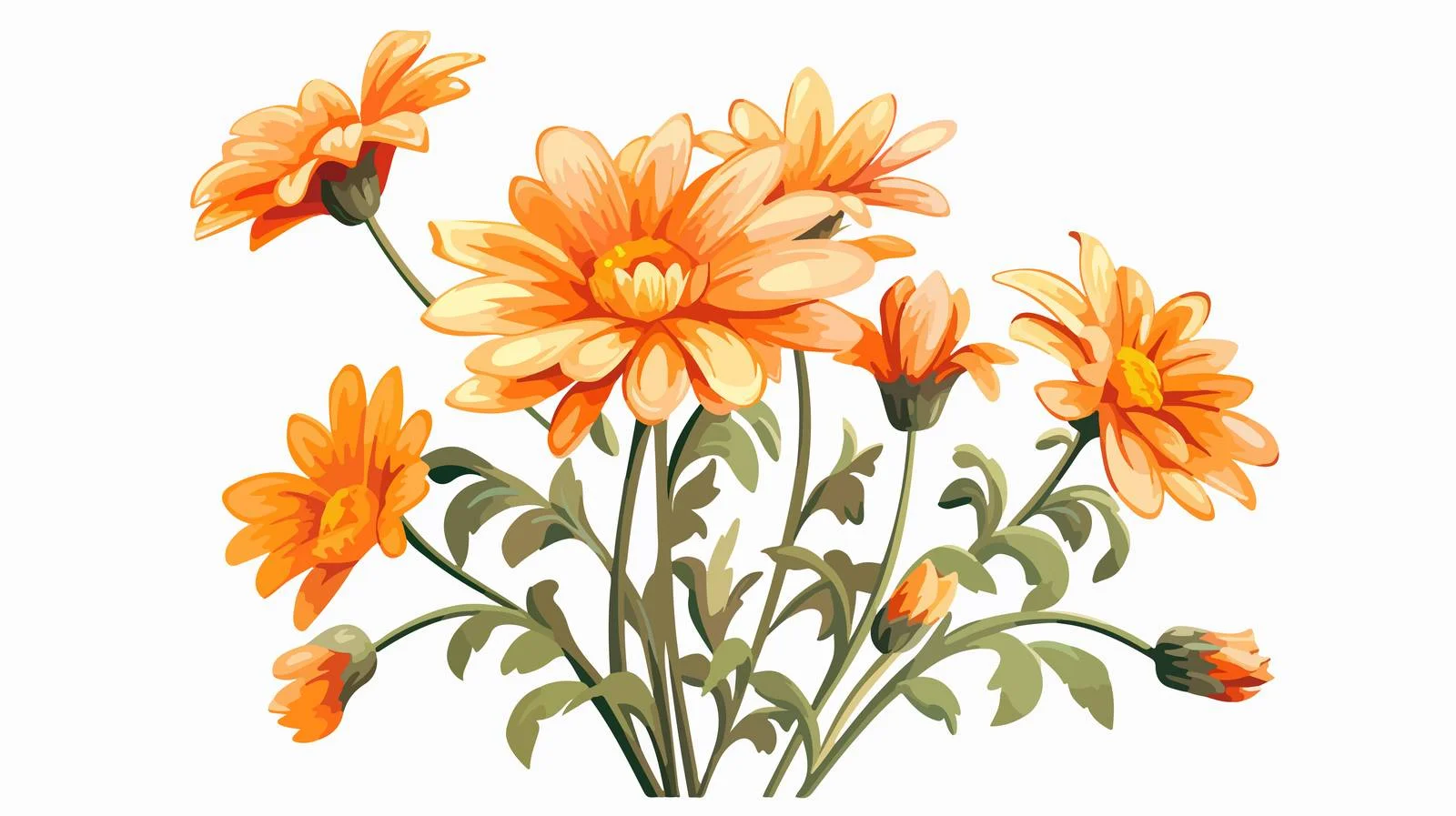 Cartoon Flower Vector Illustration — free download from Dotvec