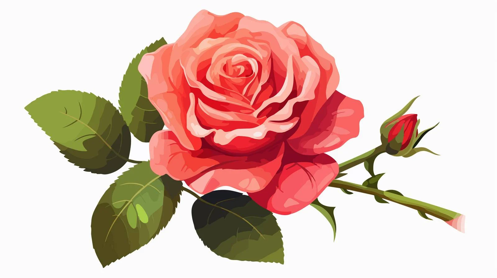 Rose Cartoon Illustration — free download from Dotvec