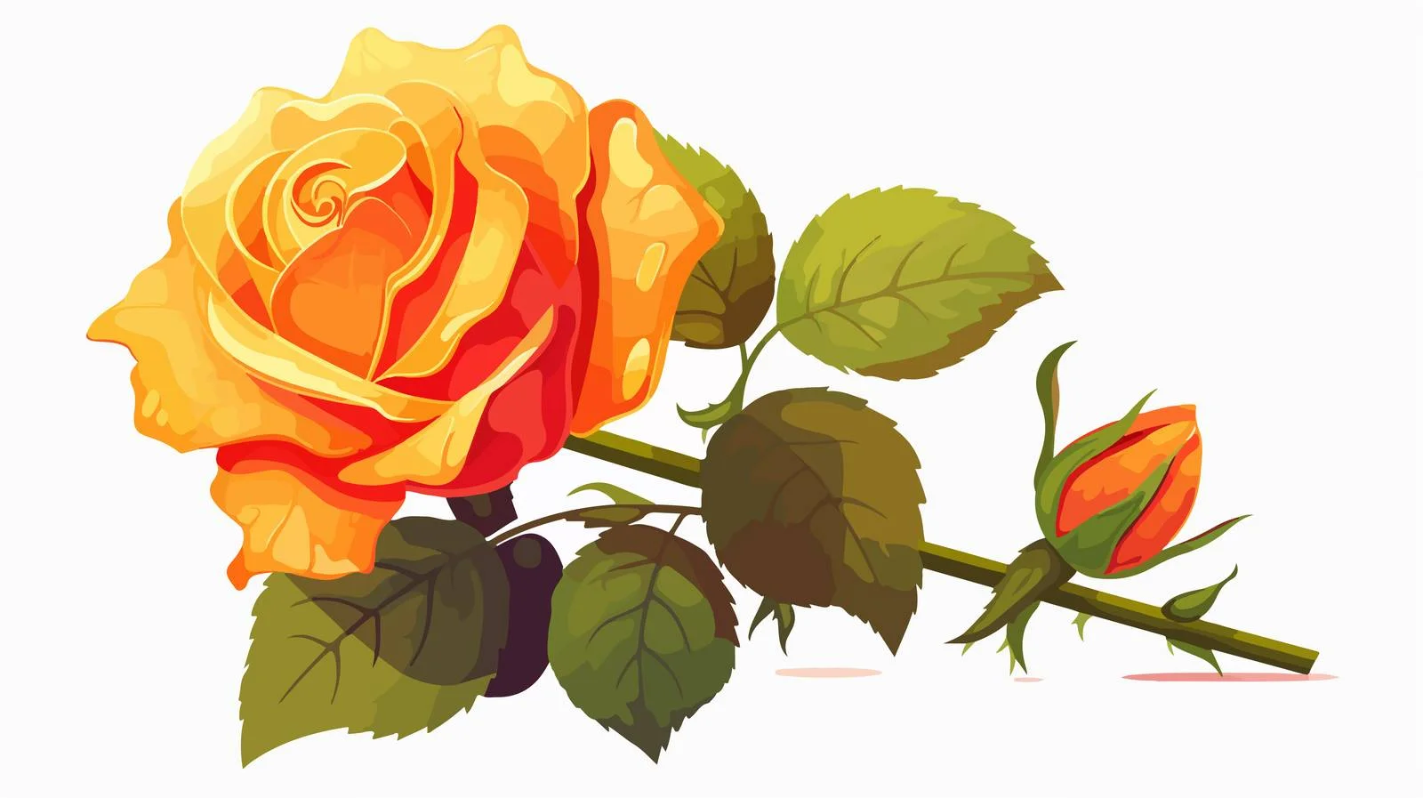 Elegant Rose Illustration — free download from Dotvec