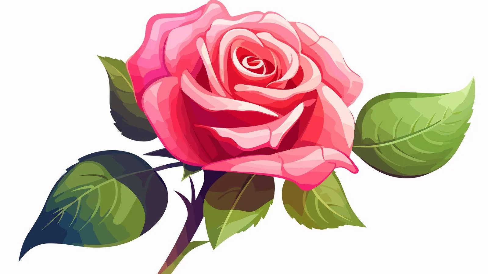 Elegant Rose Illustration — free download from Dotvec