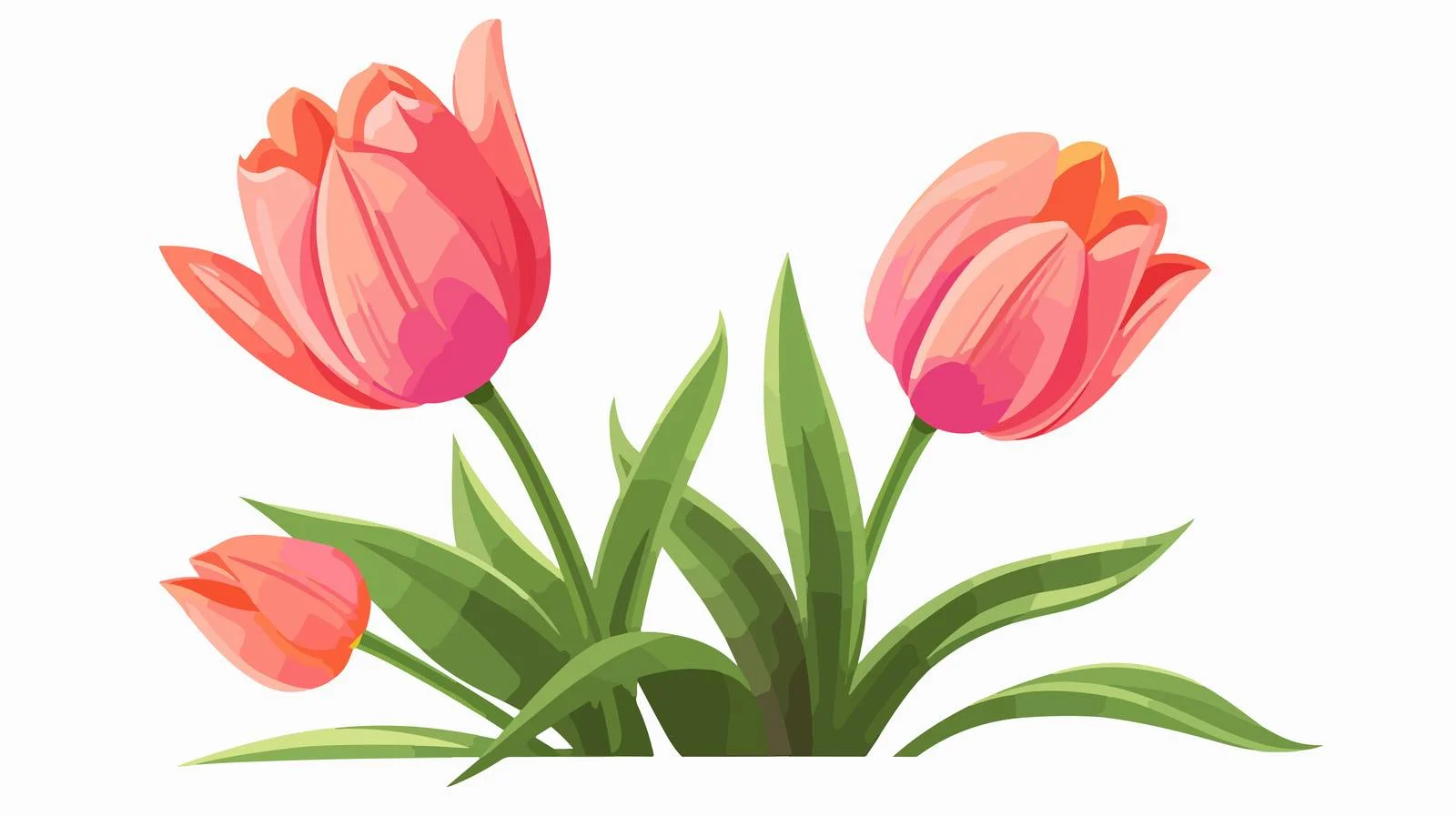 Elegant Tulip Illustration — free download from Dotvec