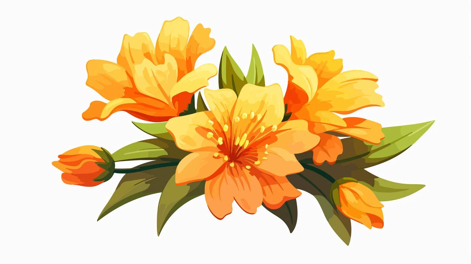 Quality Cartoon Flower Vector Illustration — free download from Dotvec