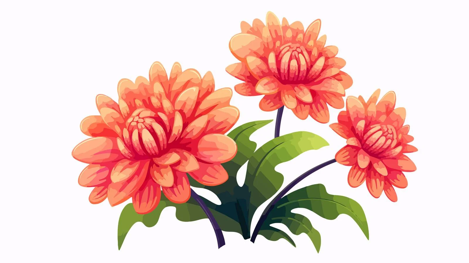 Exquisite Cartoon Flower Illustration — free download from Dotvec