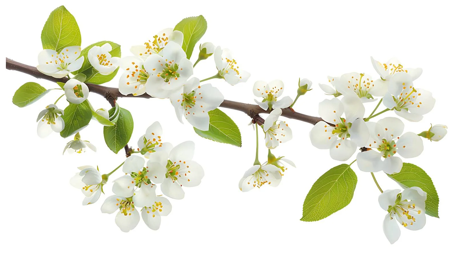 Elegant Pear Blossom in Spring Garden — free download from Dotvec