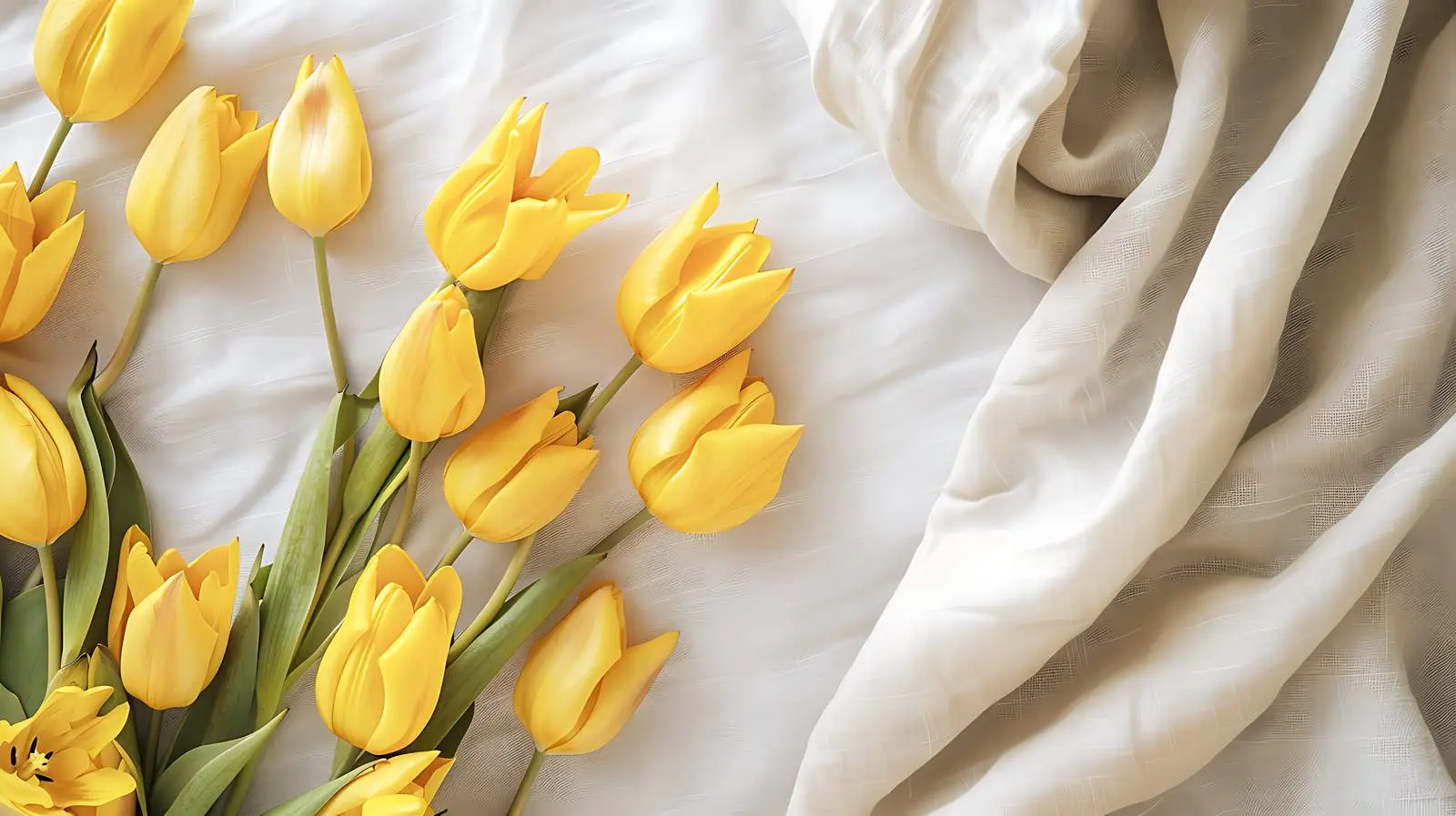 Yellow Tulip Flower Wreath Composition – free garden image from Dotvec