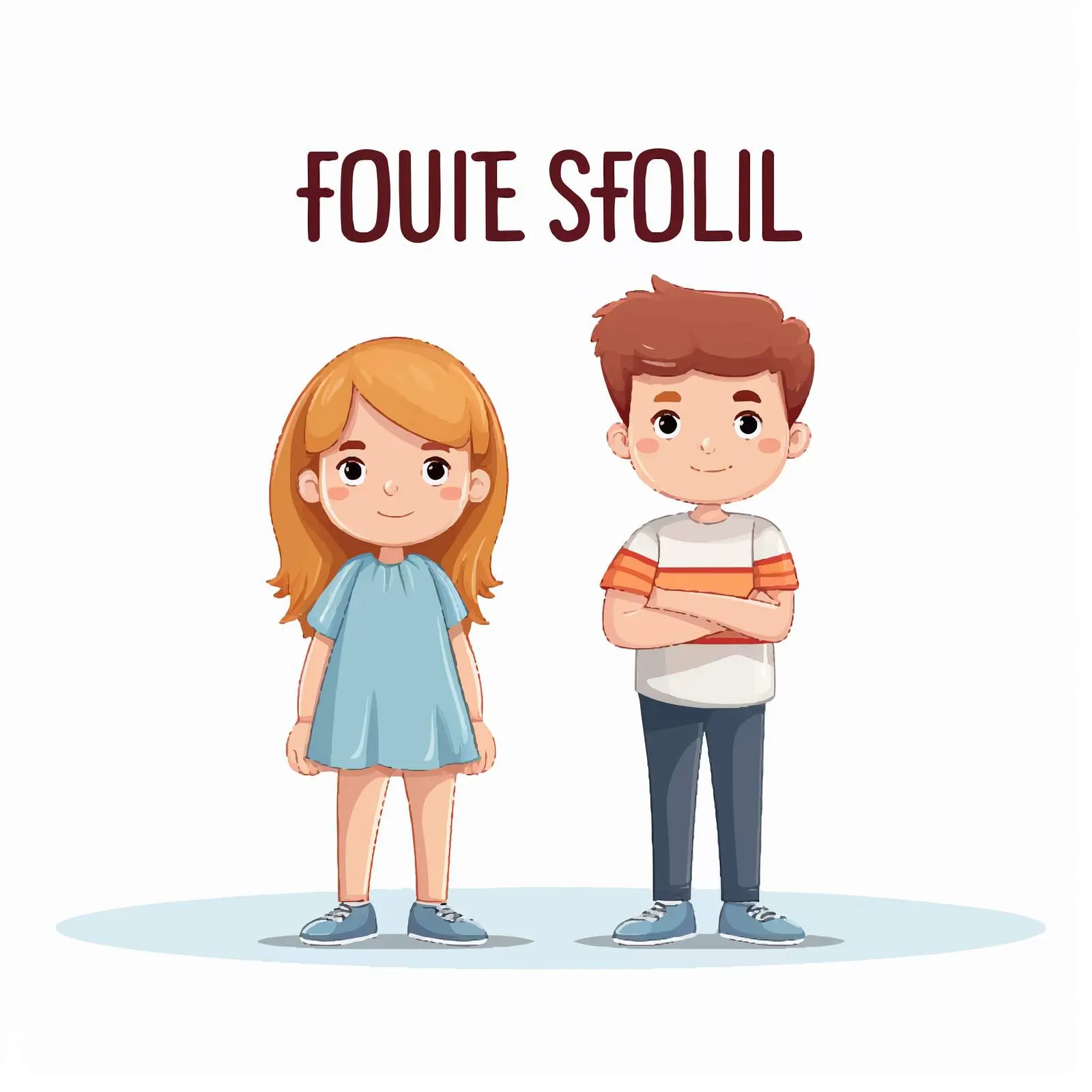 Cartoon Style Flu Shot Illustration with Kids — free download from Dotvec