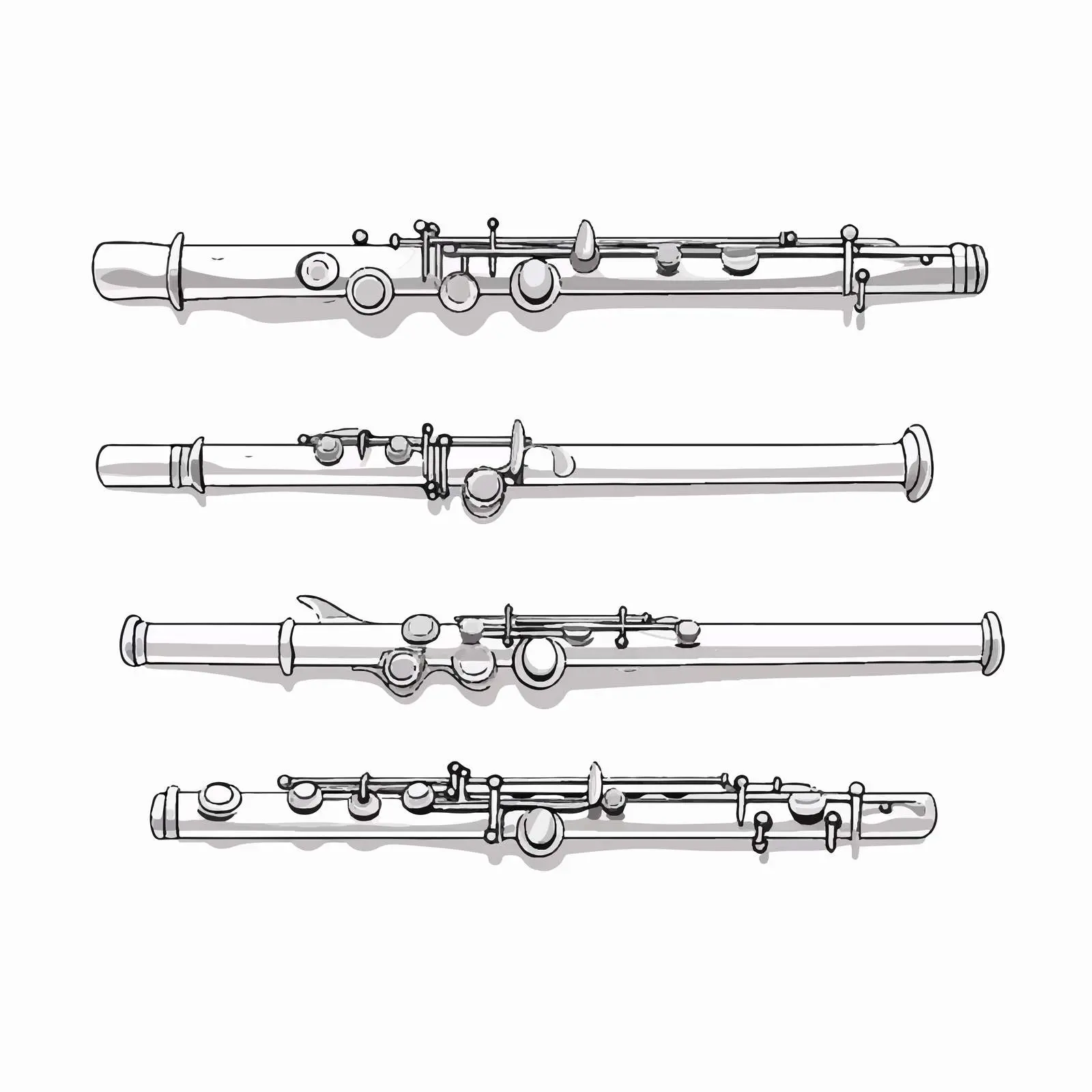Isolated Flute Line Vector Illustration – free flute image from Dotvec