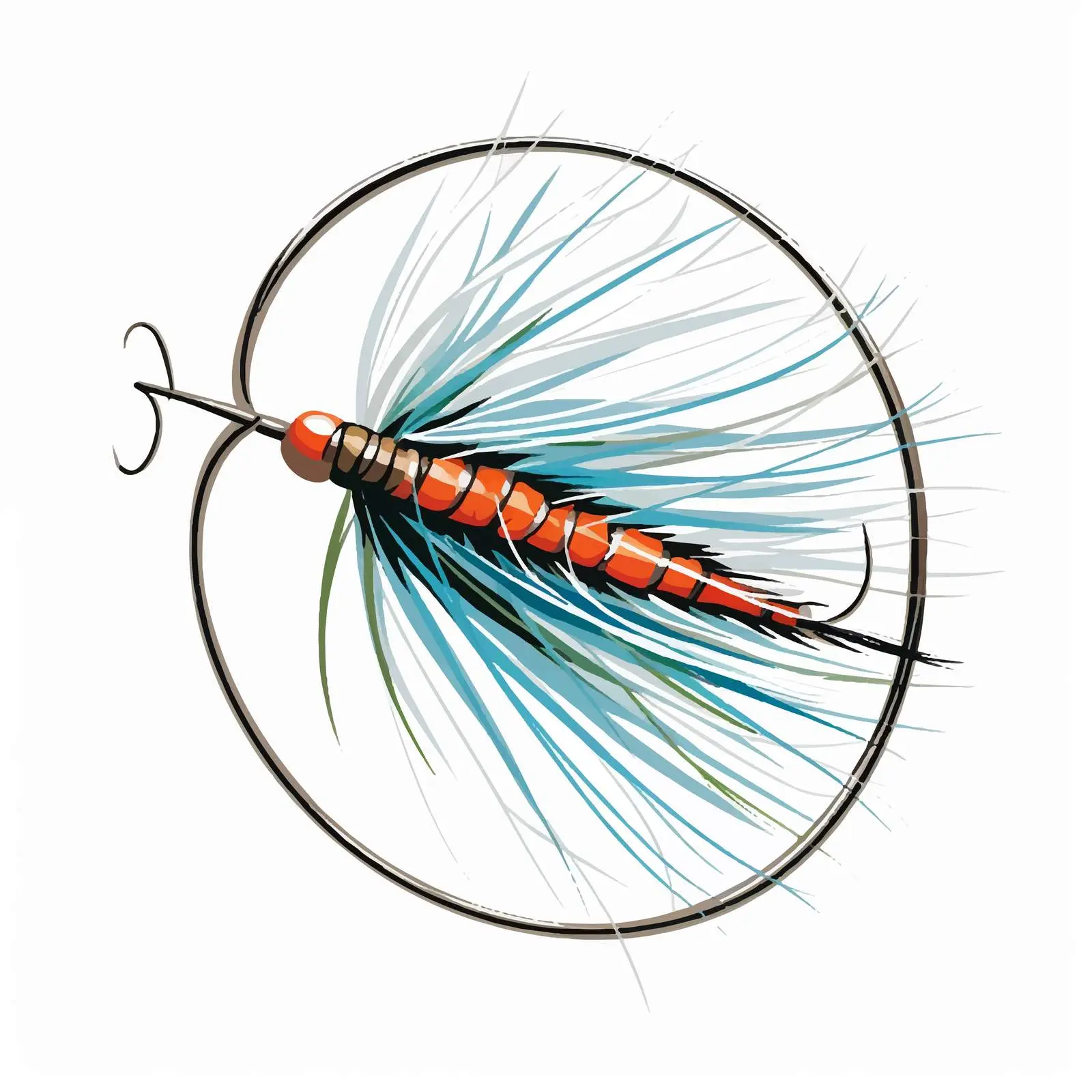 Fly Line Vector Illustration on White Background — free download from Dotvec