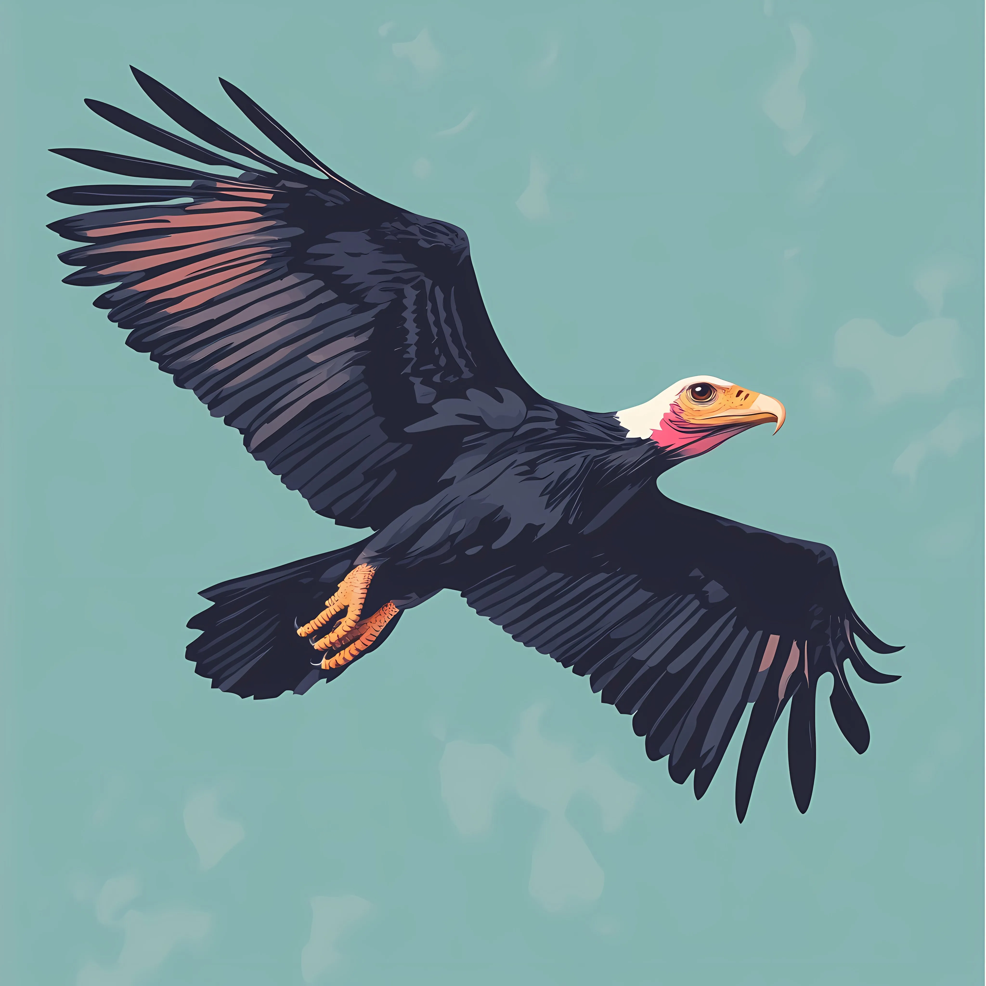 Andean Condor Flat Vector Illustration — free download from Dotvec