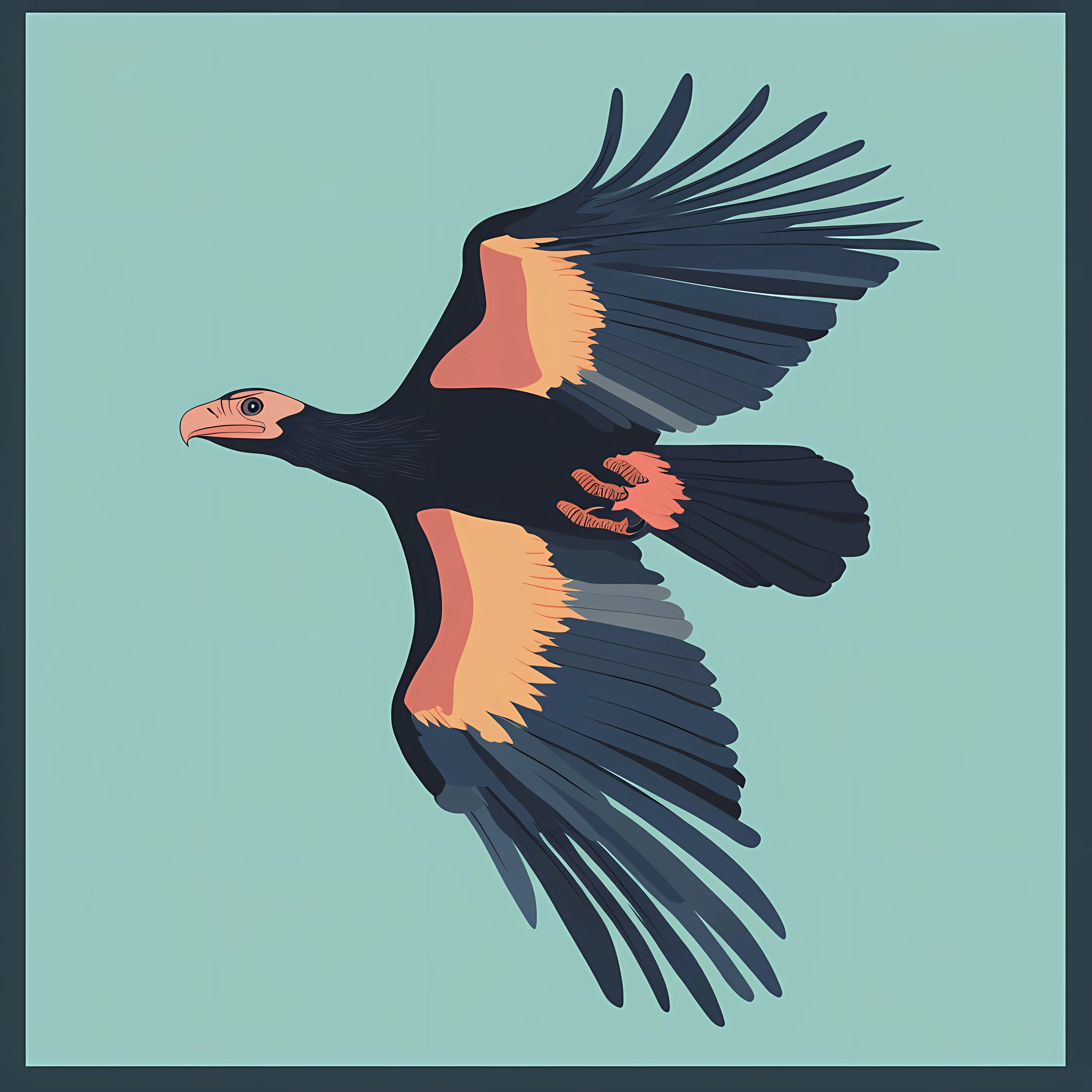 Andean Condor Flat Vector Illustration — free download from Dotvec